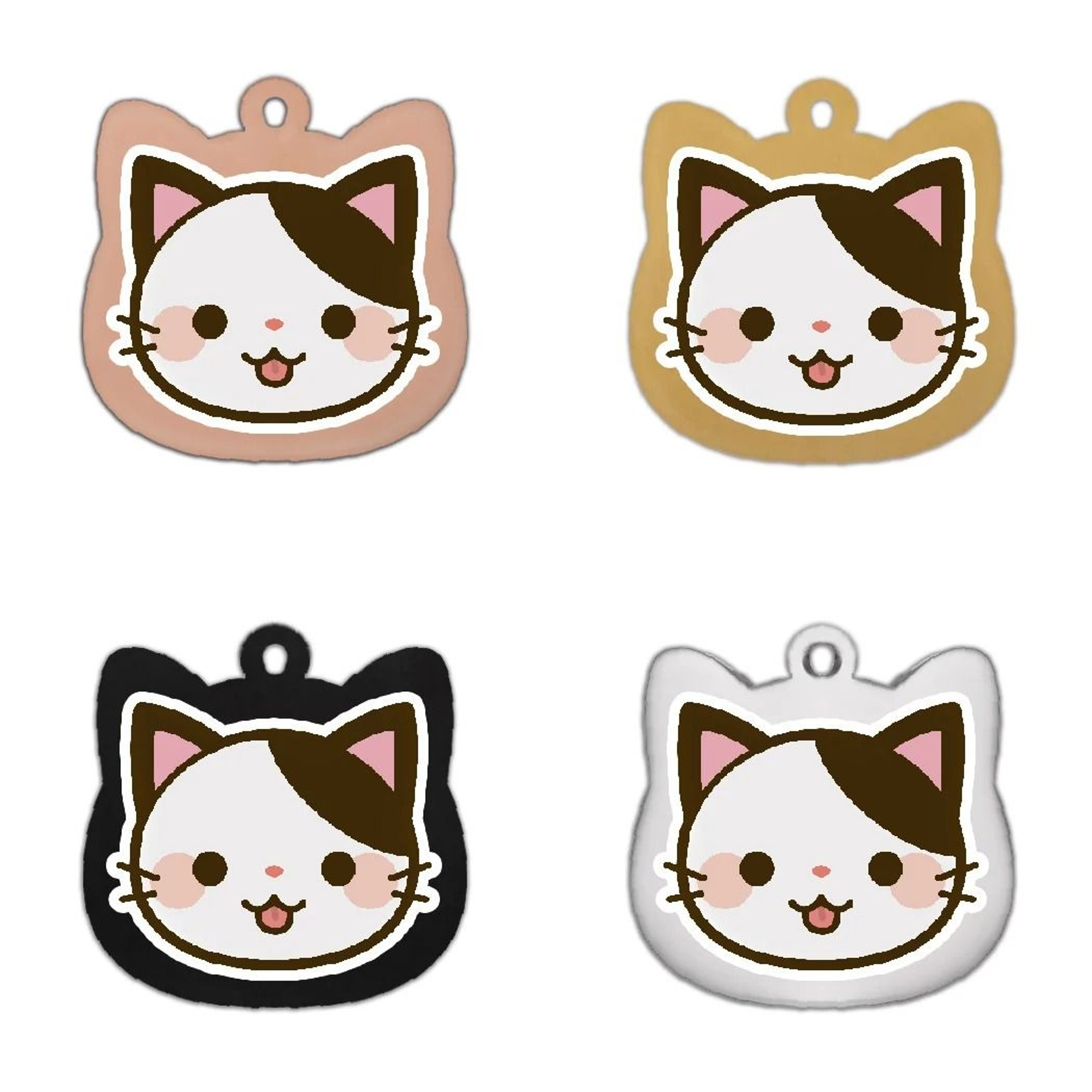 Cute Personalized Stainless Steel Cat Identification Tags 3