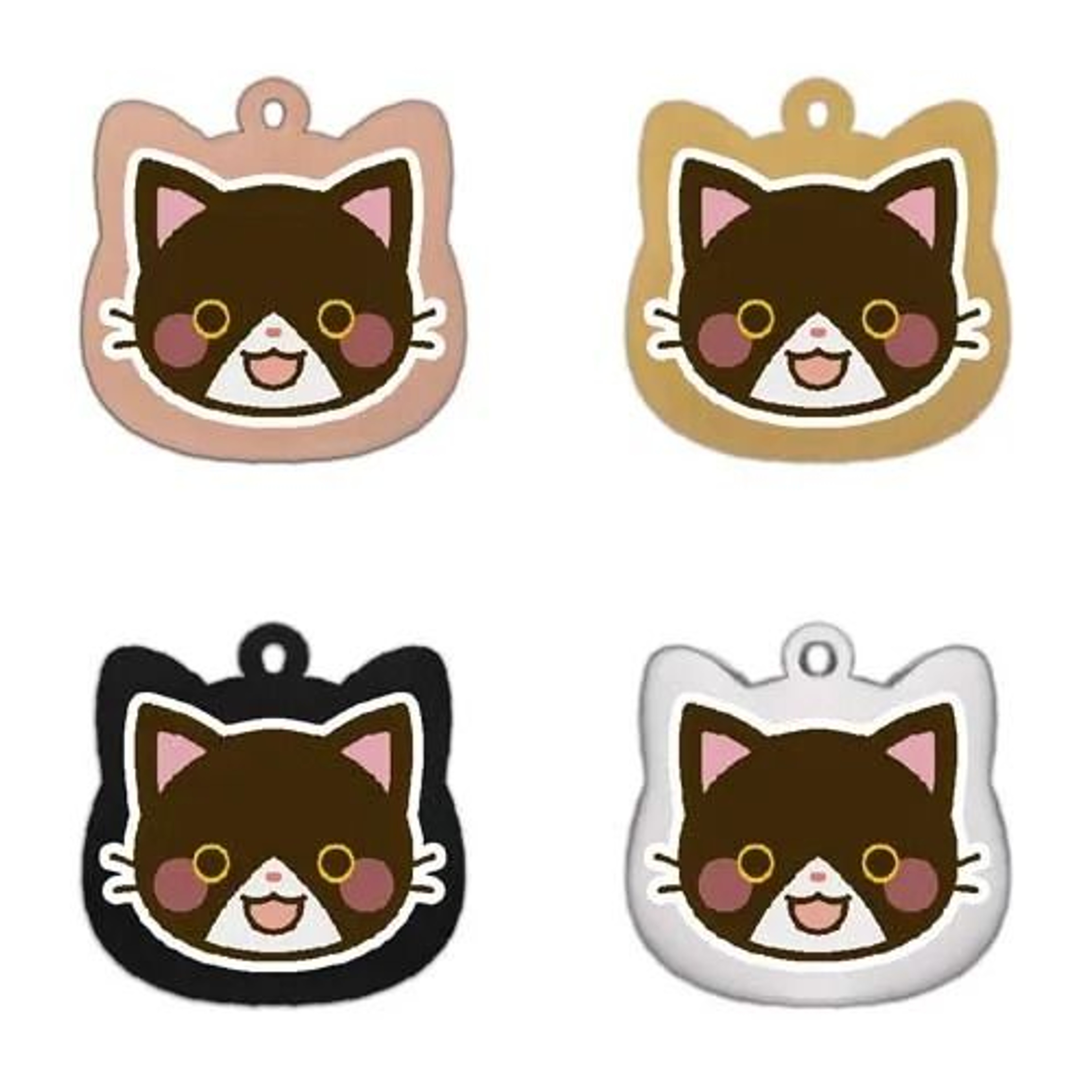 Cute Personalized Stainless Steel Cat Identification Tags 10