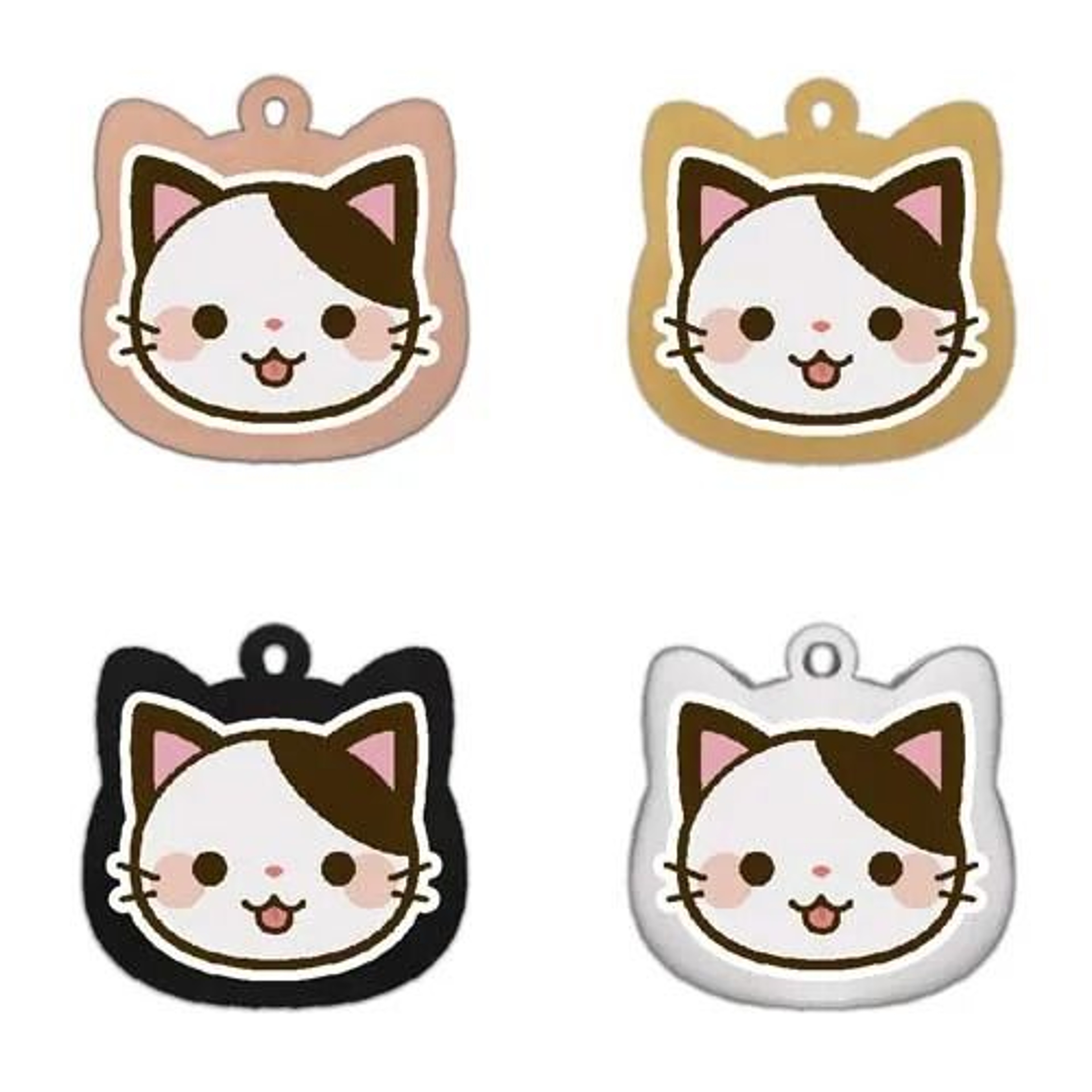 Cute Personalized Stainless Steel Cat Identification Tags 13