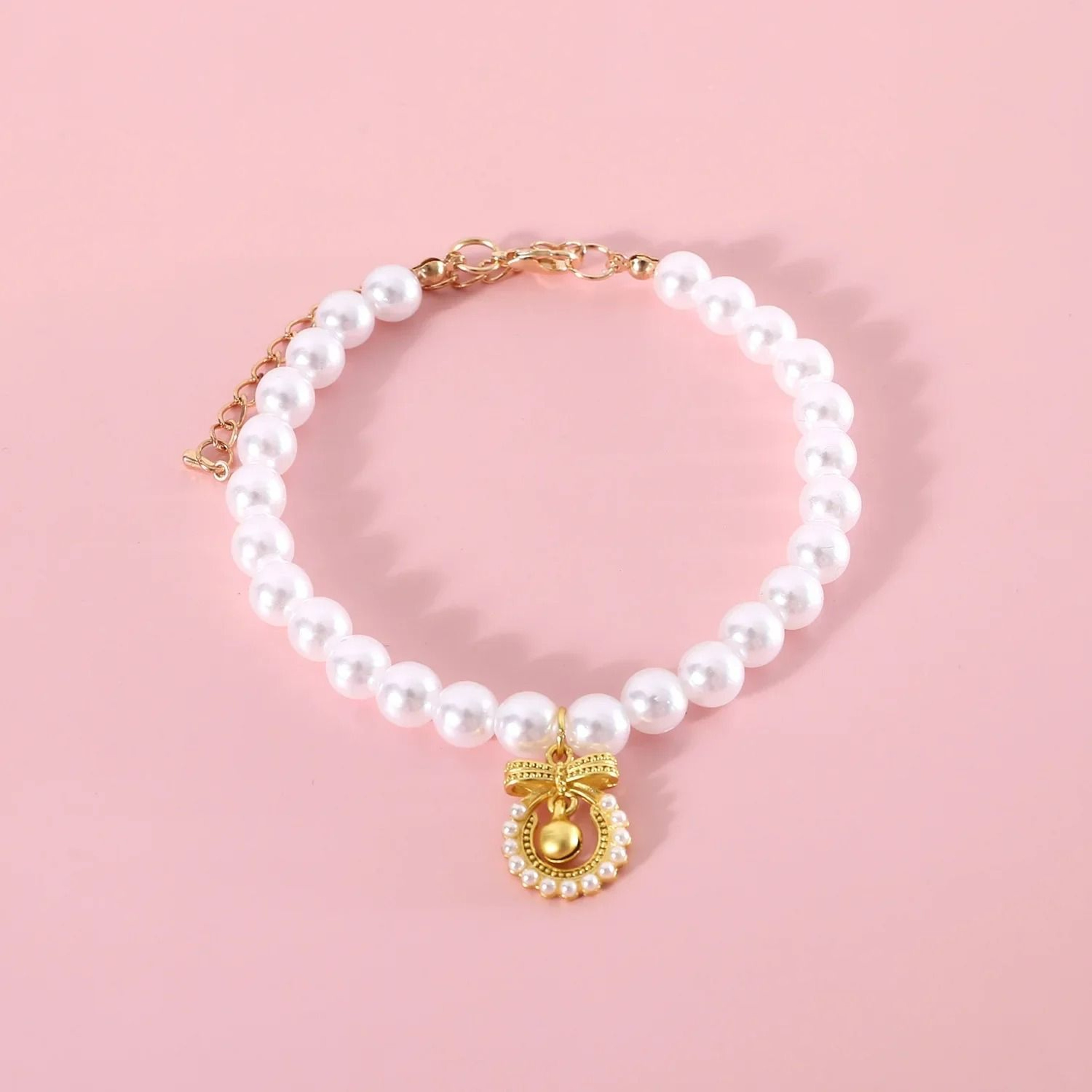 Princess Style Pearl Pendant Jewelry Necklace For Cats And Small Dogs 7