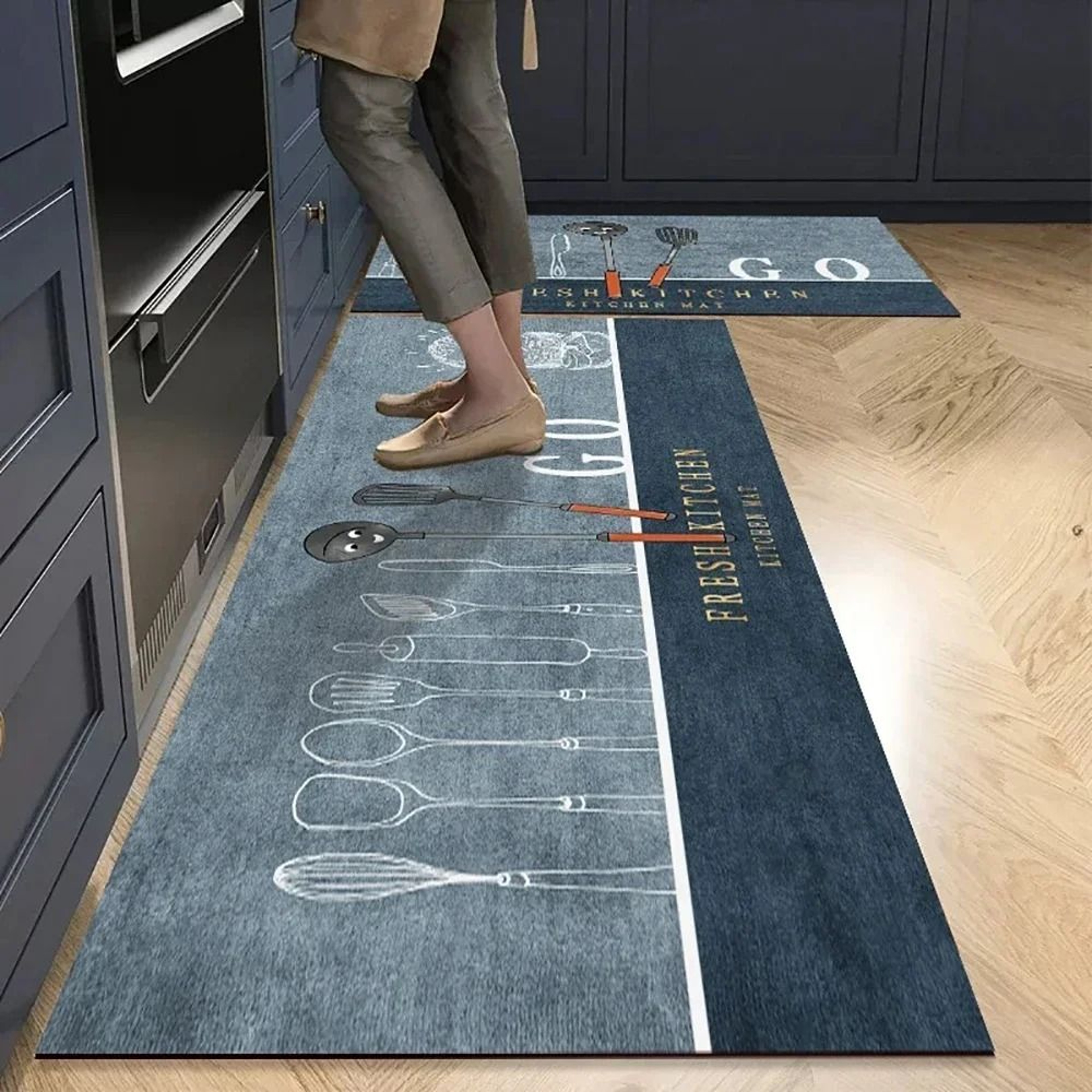 Premium Crystal Velvet NonSlip Kitchen And Home Accent Rug 2