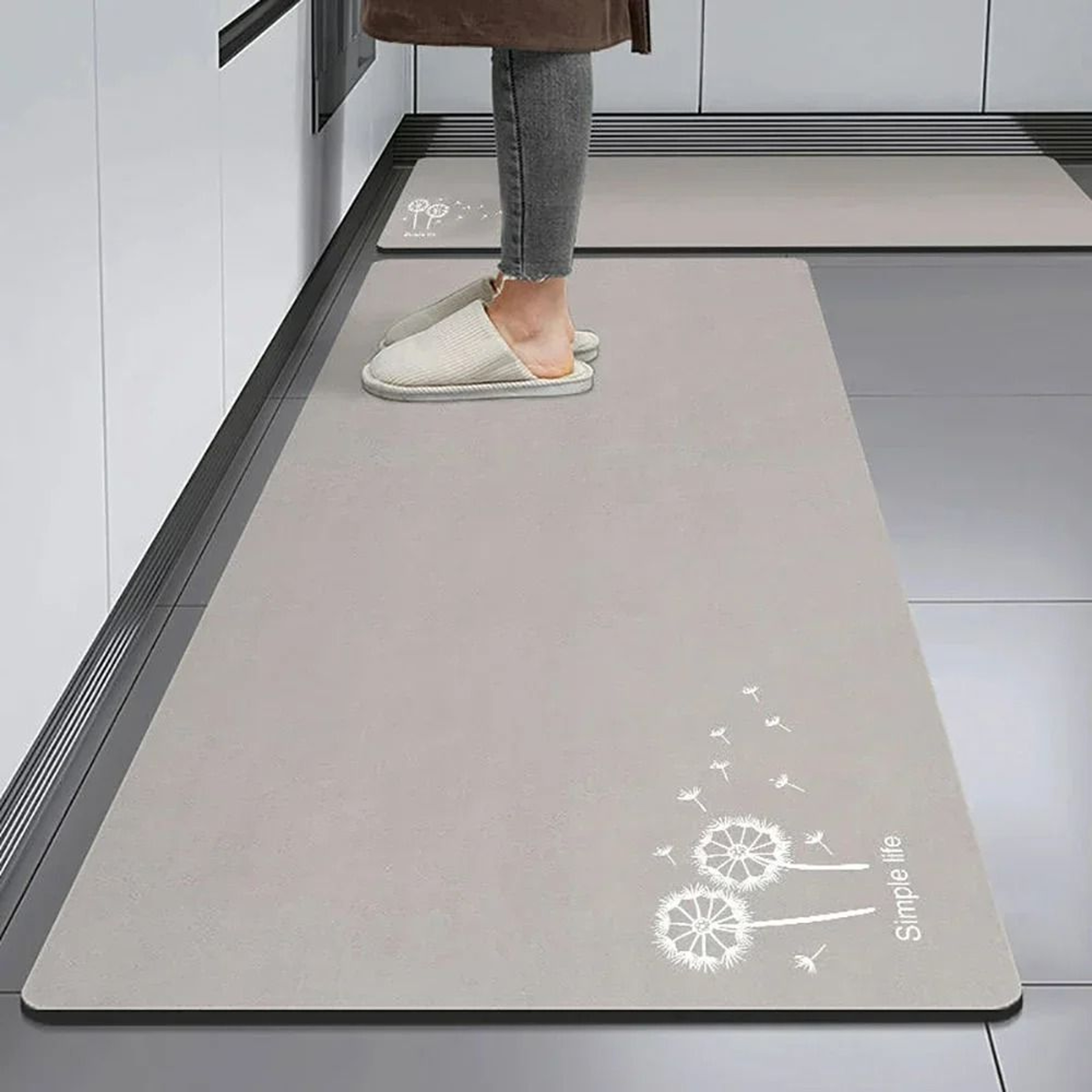Premium Crystal Velvet NonSlip Kitchen And Home Accent Rug 6