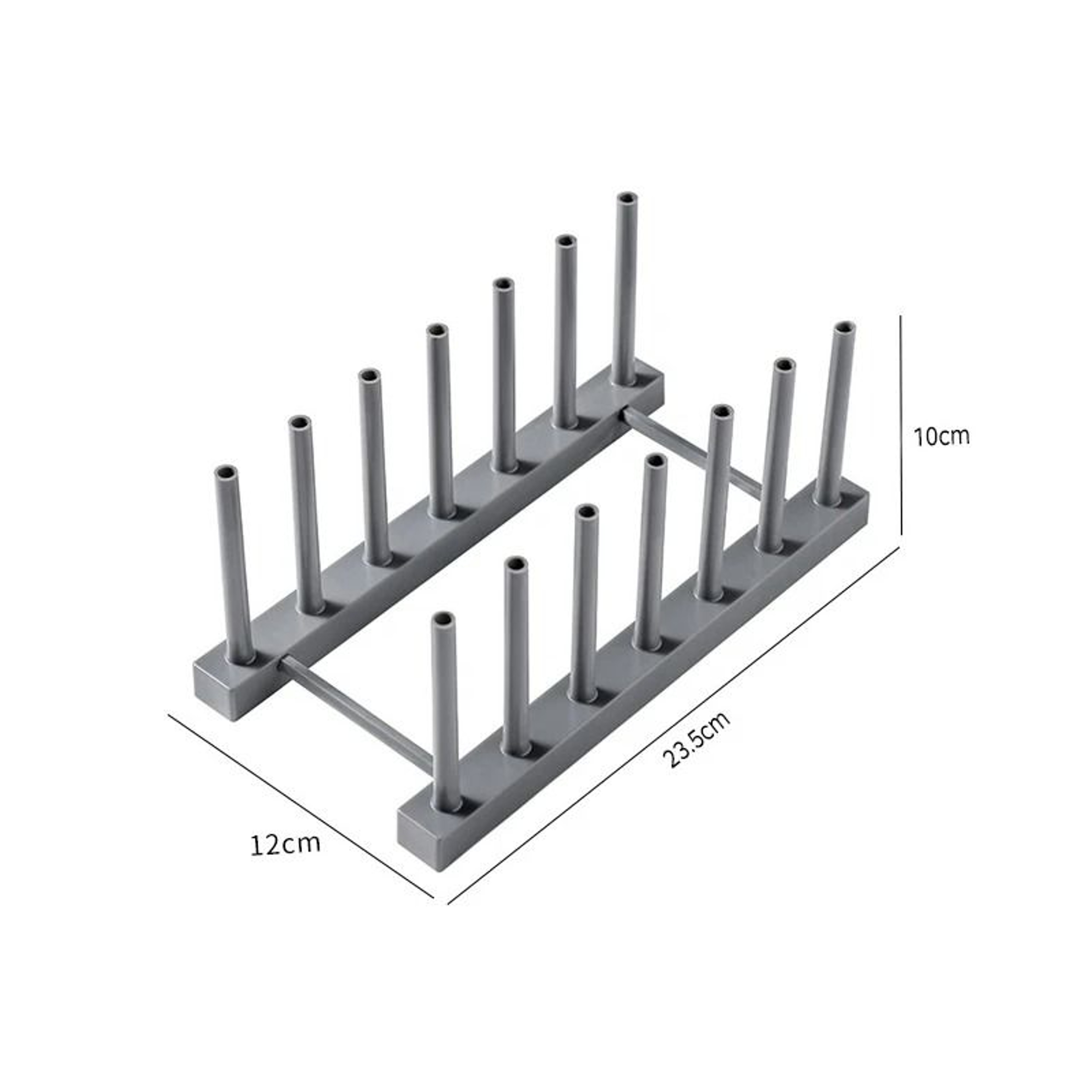 Plastic Dish Drainer Rack And Detachable Pot Lid Storage Shelf 7