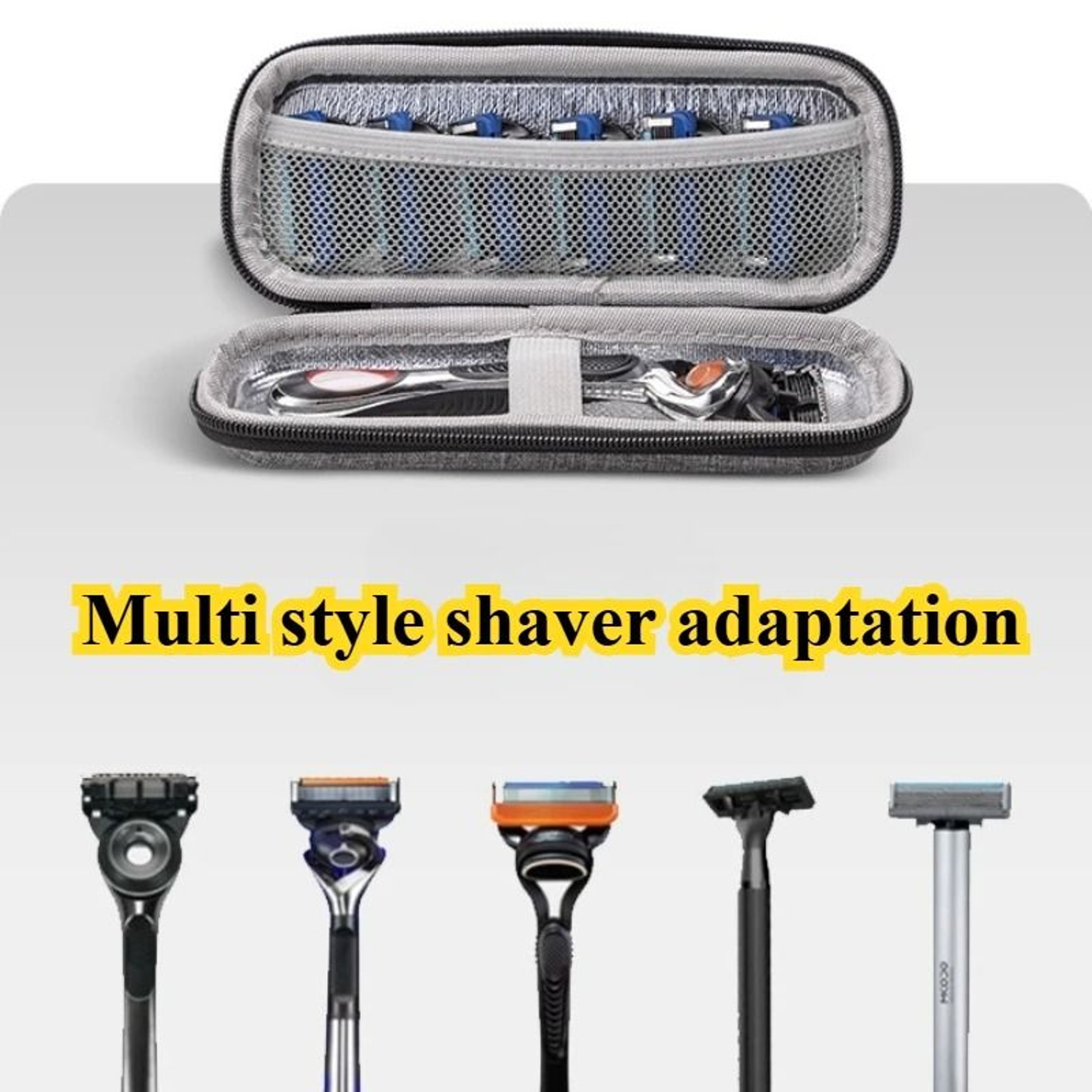Portable Travel Razor Storage Case And Protective Beard Trimmer Bag 2