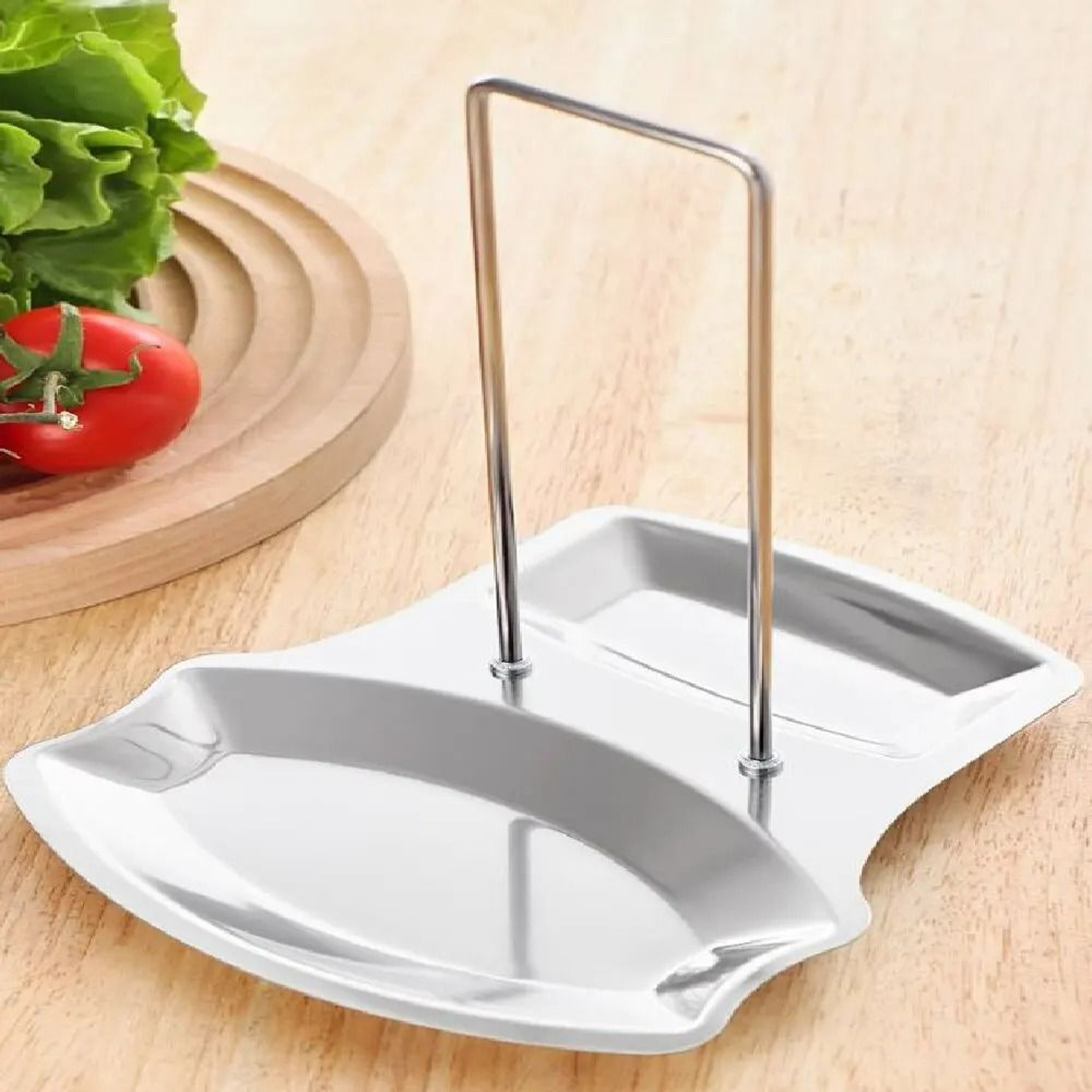 Stainless Steel Pot Lid Holder  MultiFunctional Kitchen Storage Rack For Utensils And Dishes 3