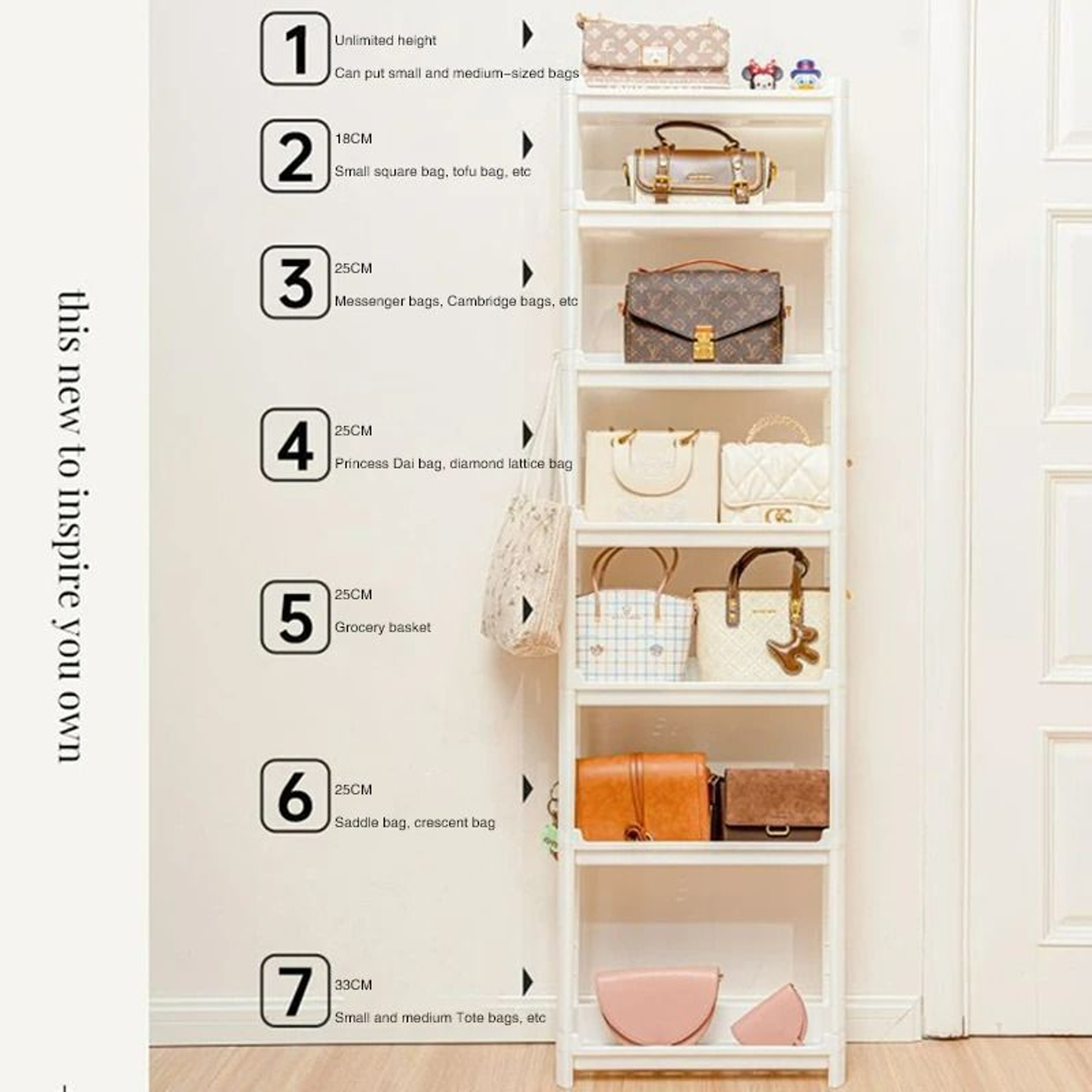 7Tier OvertheDoor Hanging Organizer  LargeCapacity SpaceSaving Wall Gap Storage Bag For Home Organi 4