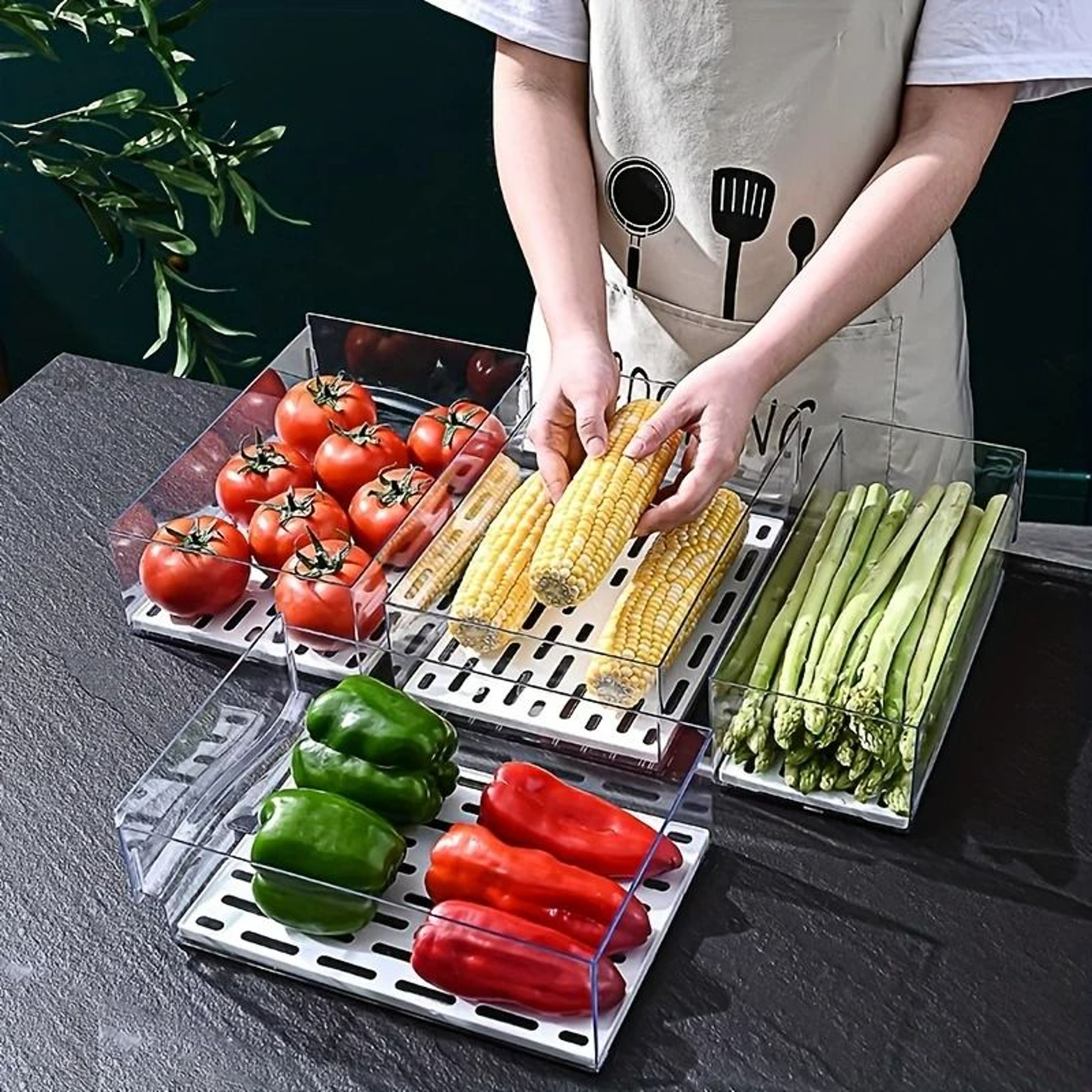 PullOut Refrigerator Drawer Storage Box 1