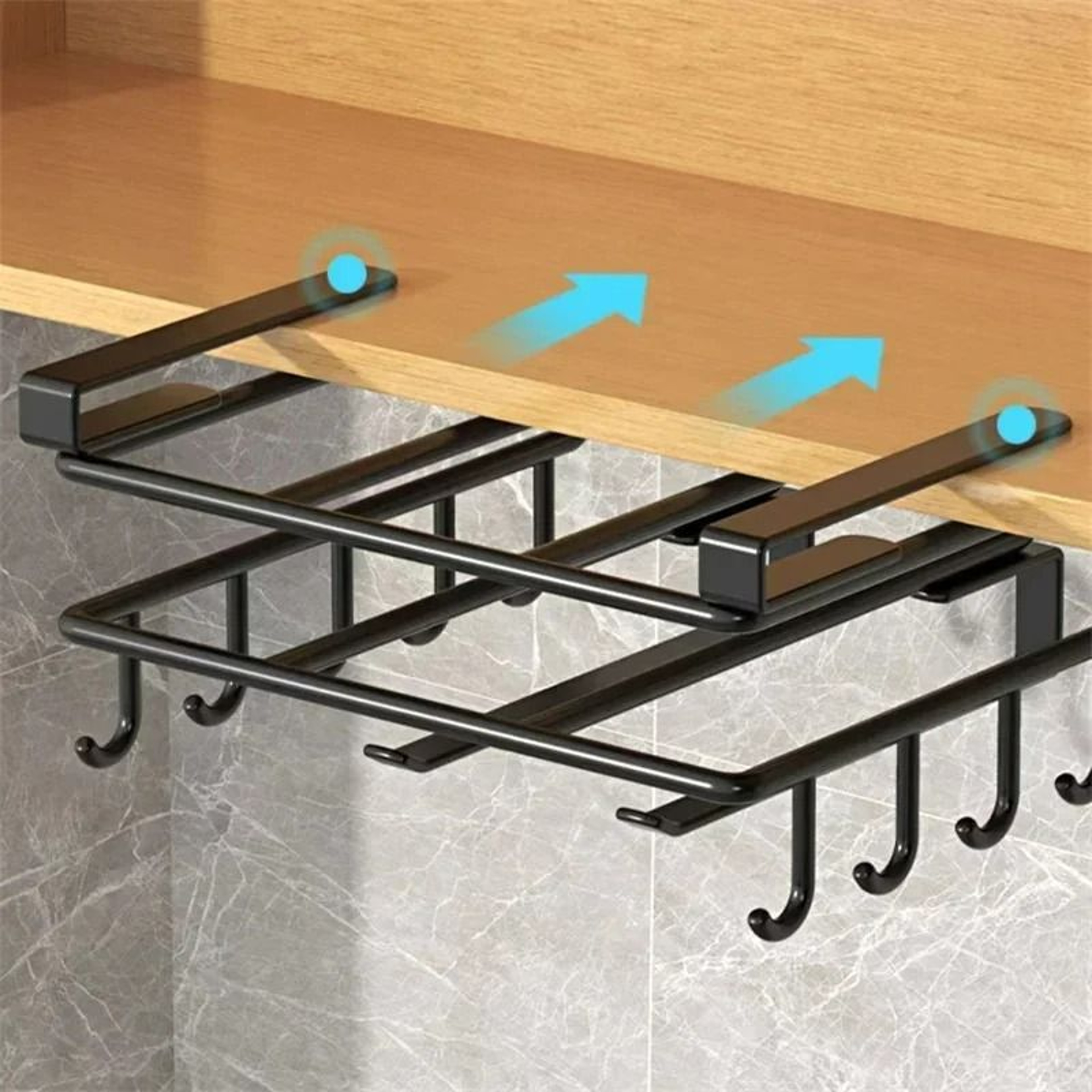 UnderCabinet Stainless Steel Kitchen Organizer Rack 3