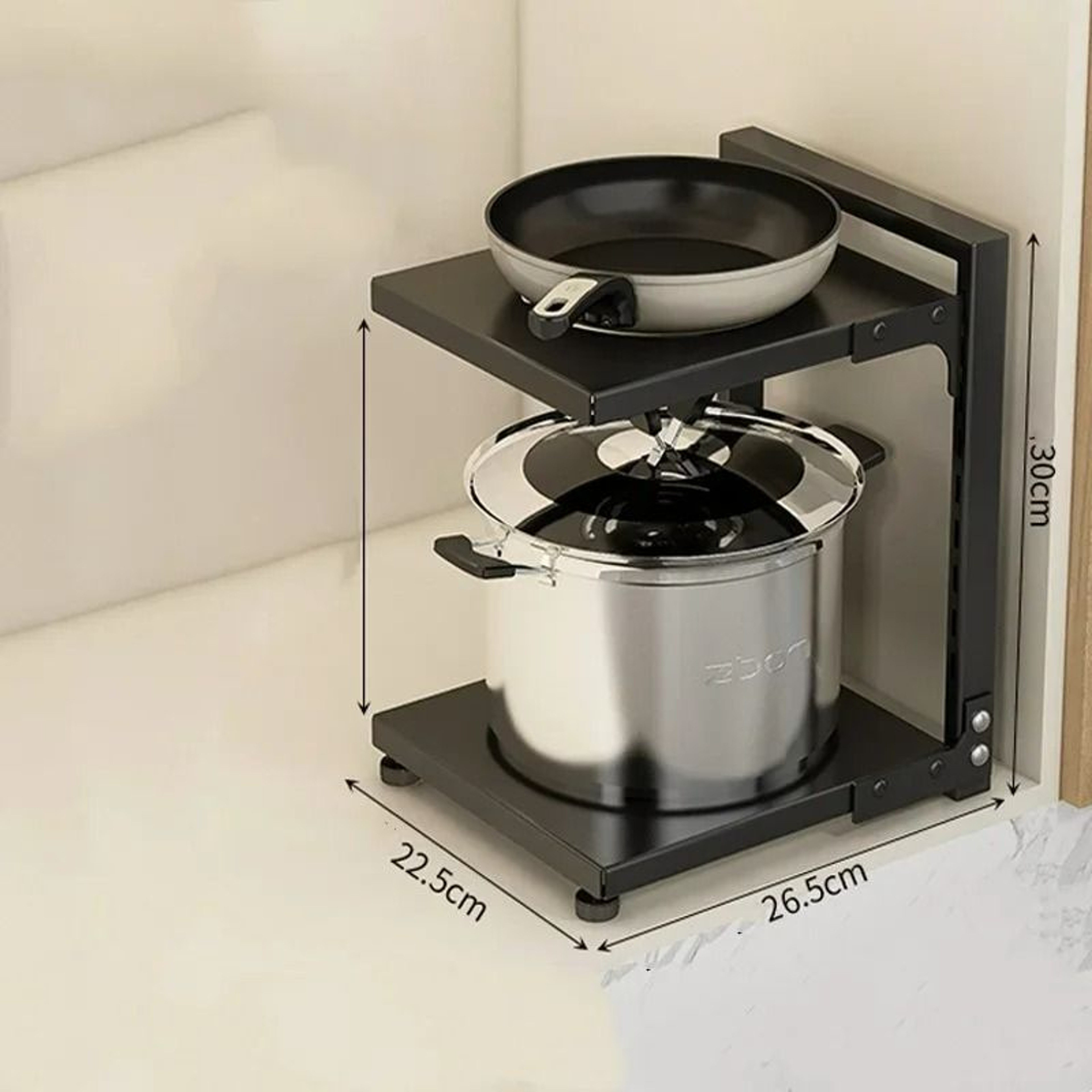 HeavyDuty MultiLayer Carbon Steel UnderSink Cabinet Storage Rack 10