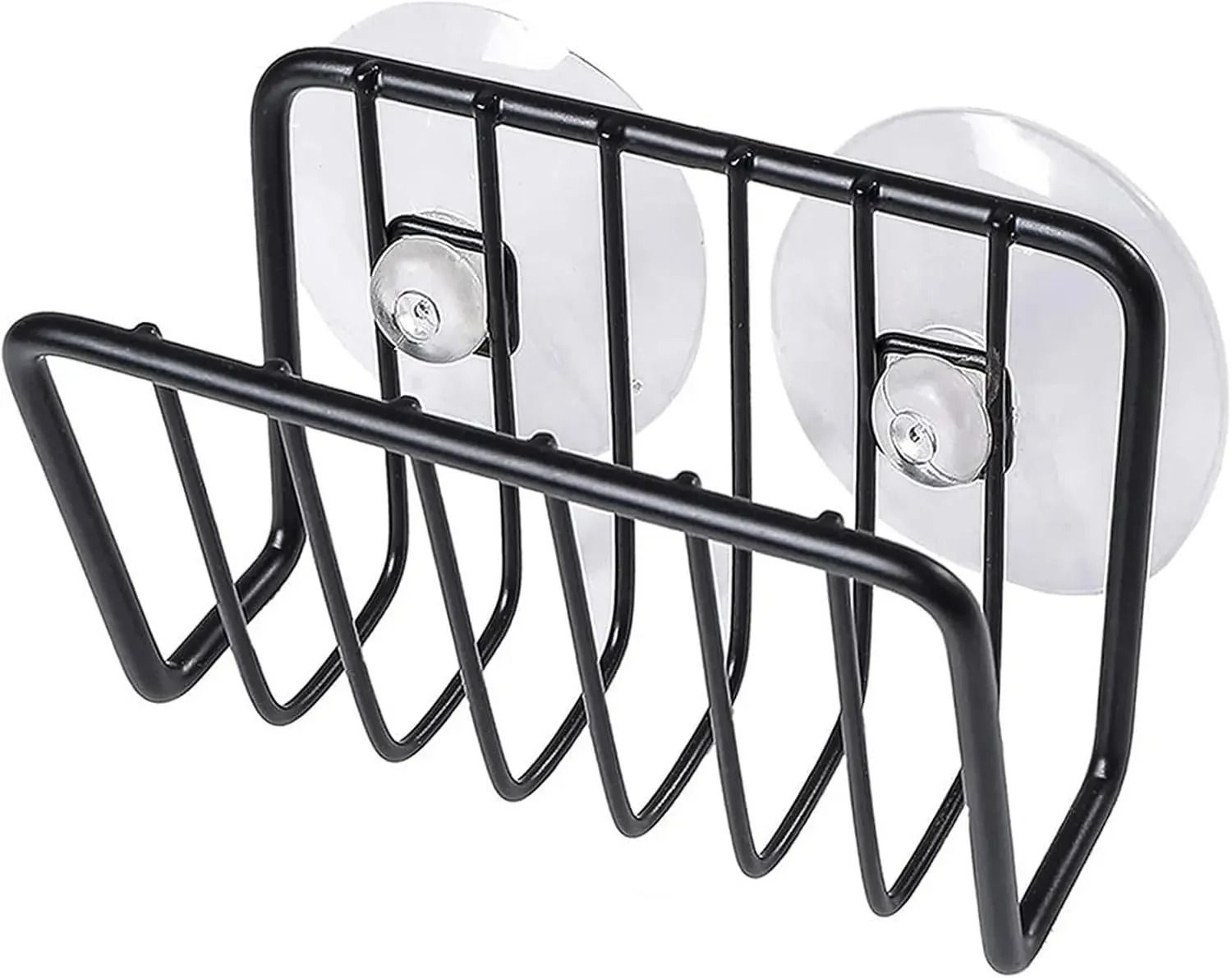 Stainless Steel Suction Cup Sponge Holder And Sink Organizer Caddy 3
