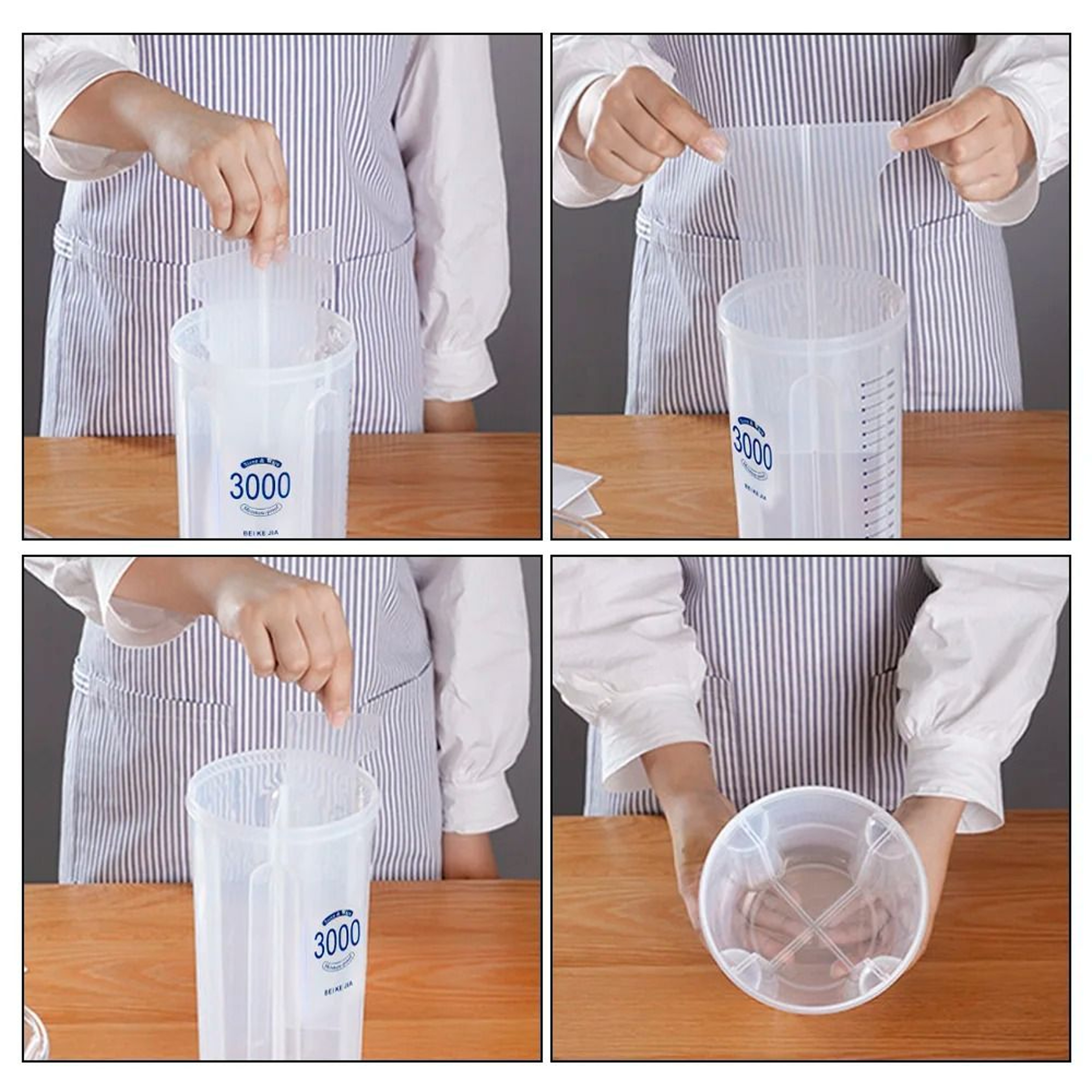 MultiCompartment Sealed Rotating Dry Food Storage Container And Grain Dispenser 3