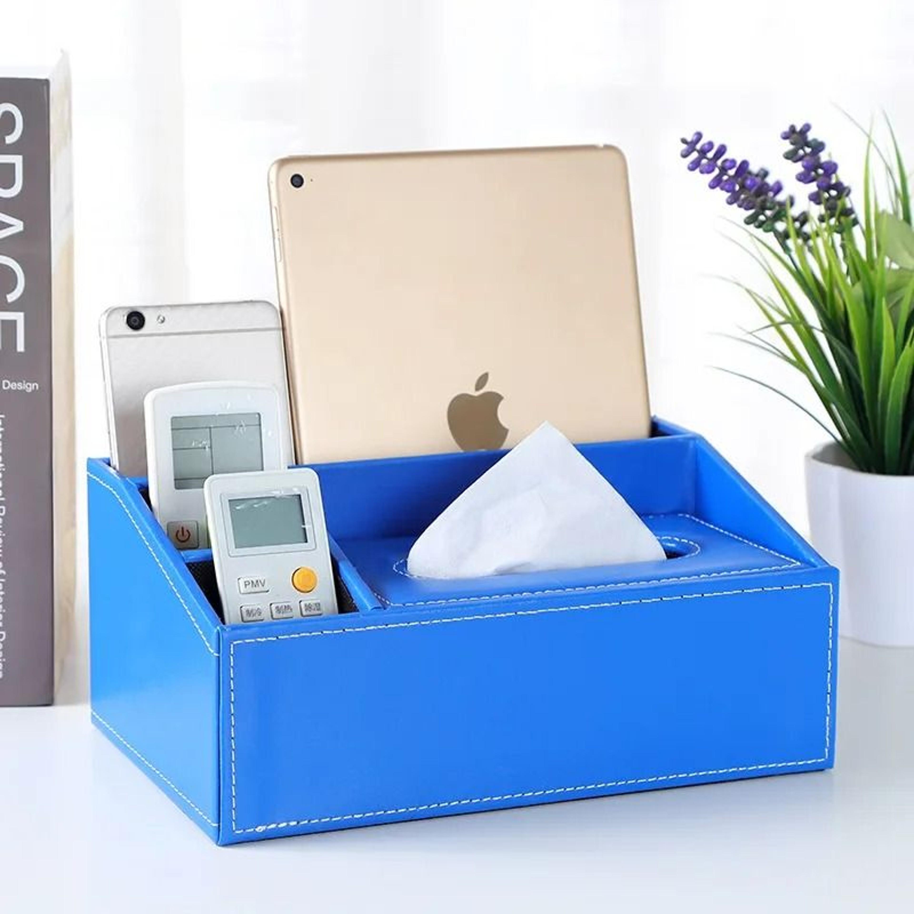 Multifunctional Tissue Box With BuiltIn Stationery And Remote Control Organizer 28