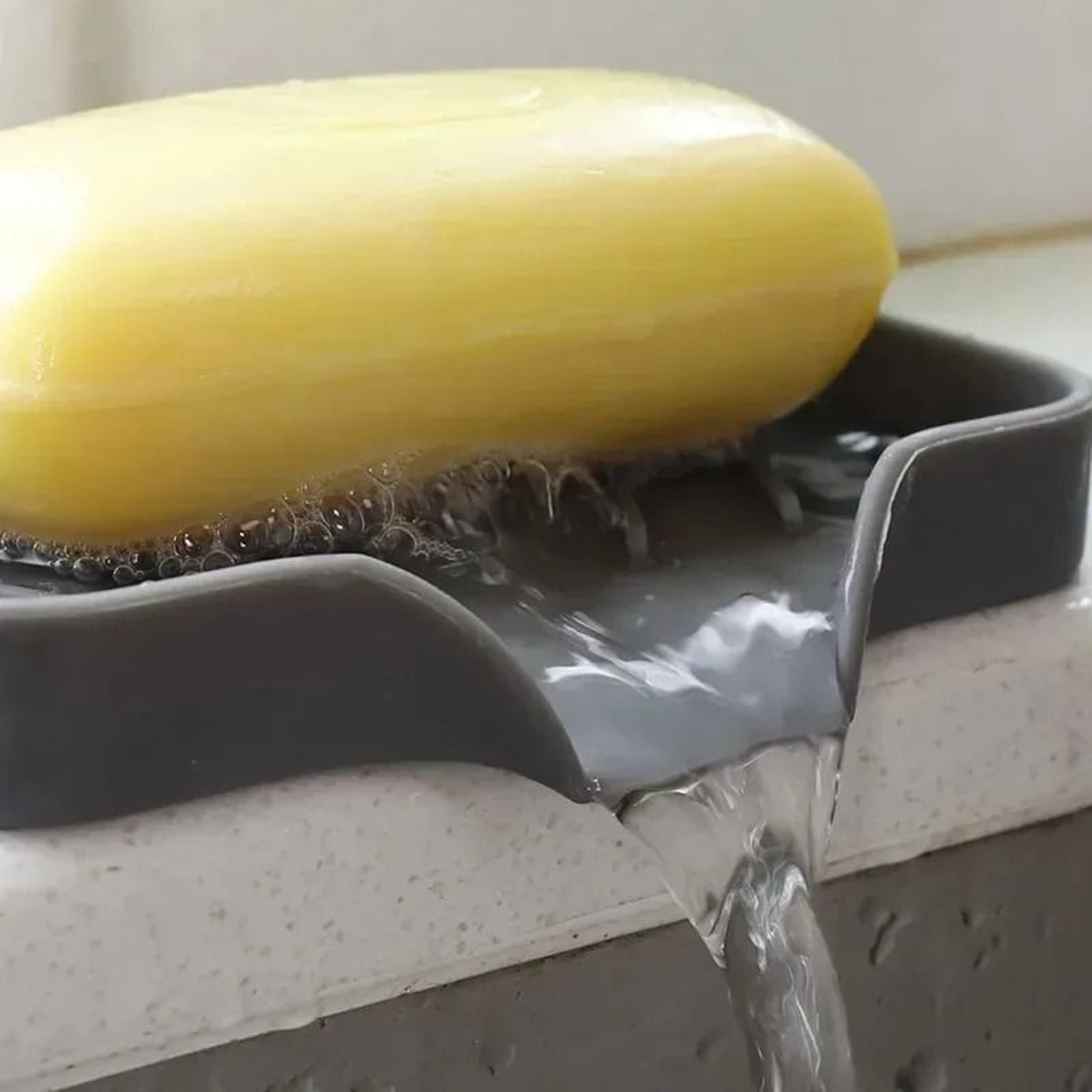 SelfDraining Silicone Sink Organizer Tray 5