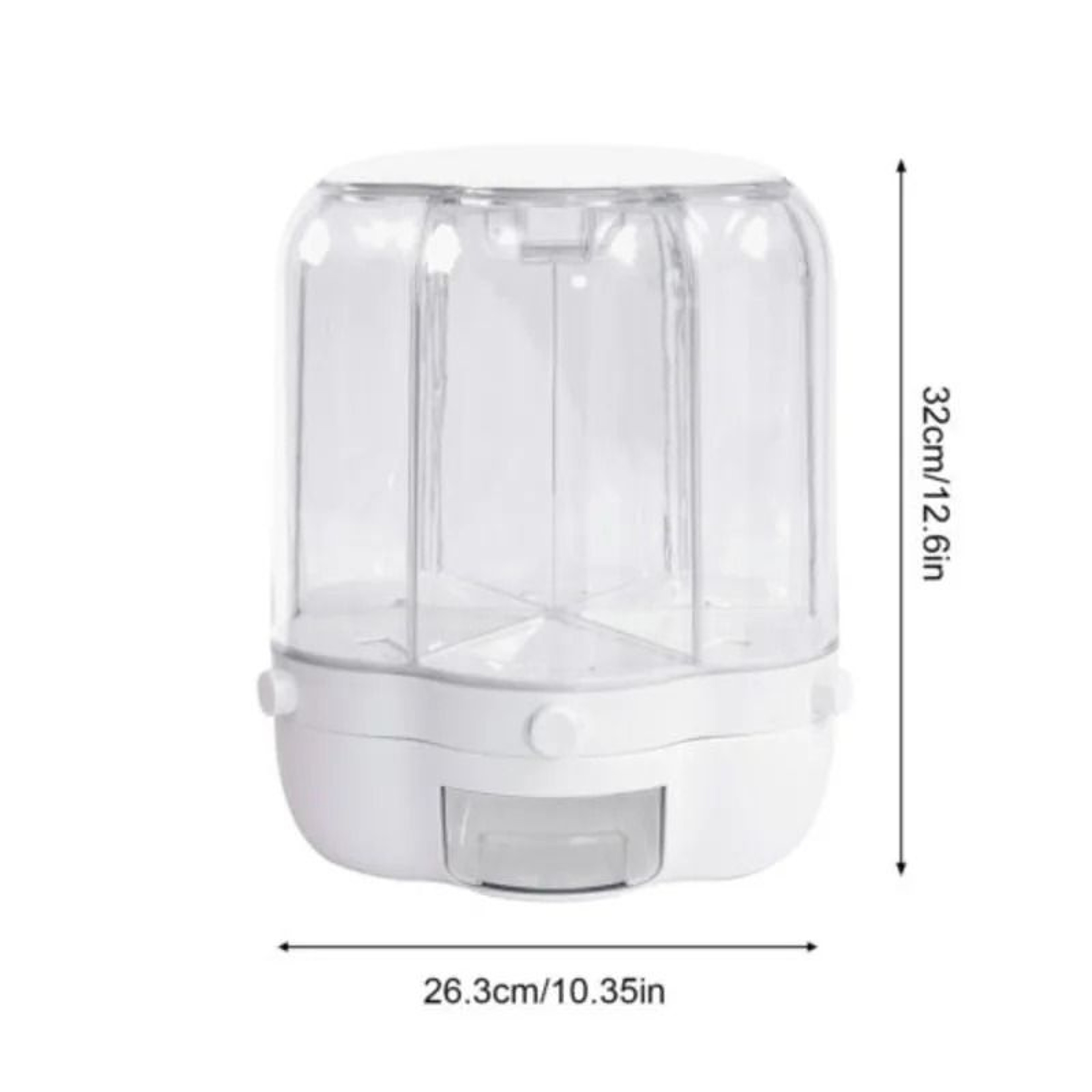 360 Rotating Dry Food  Grain Dispenser 5