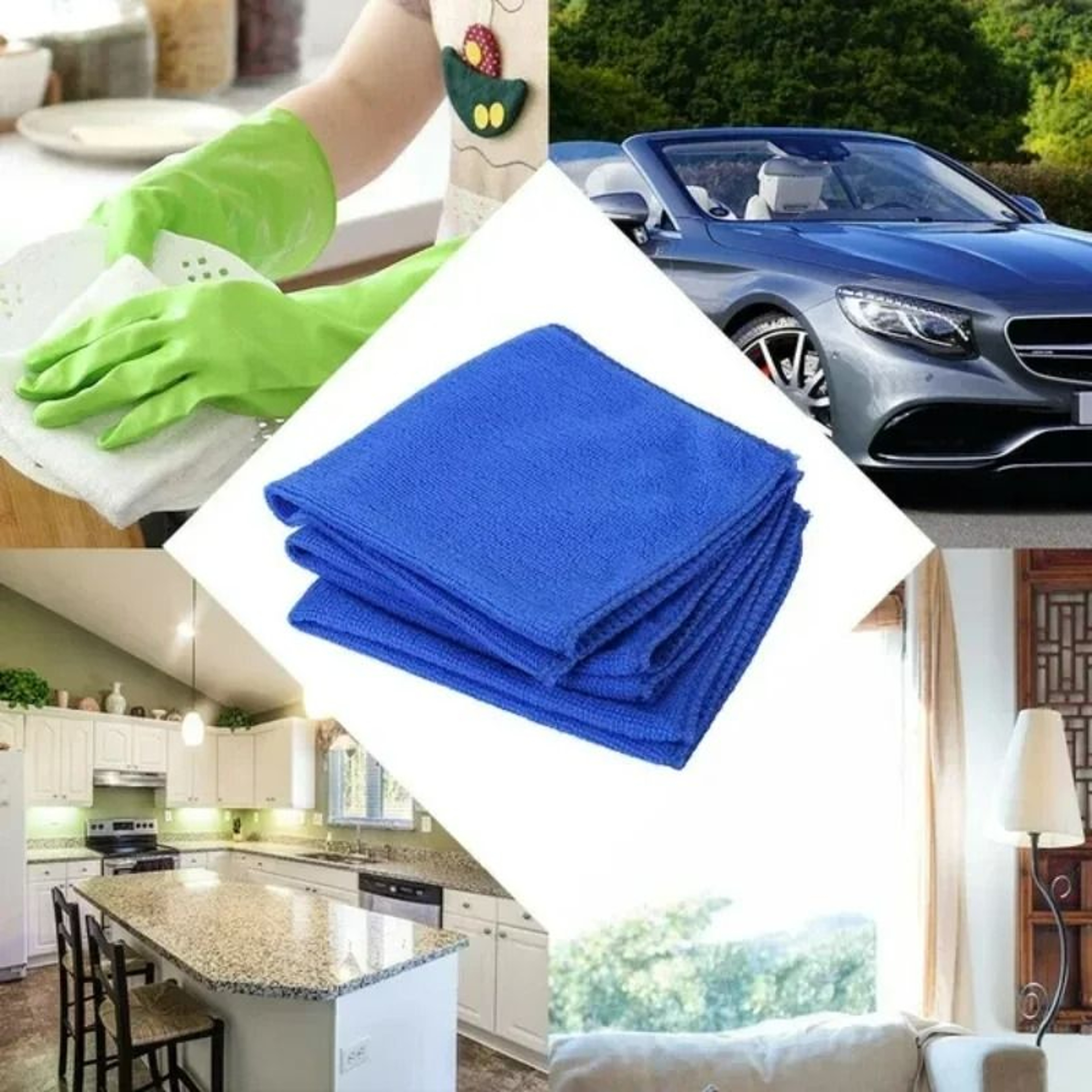 20Pack Microfiber Towels  HighAbsorbency Auto Detailing Drying Cloths And Household Cleaning Rags 5