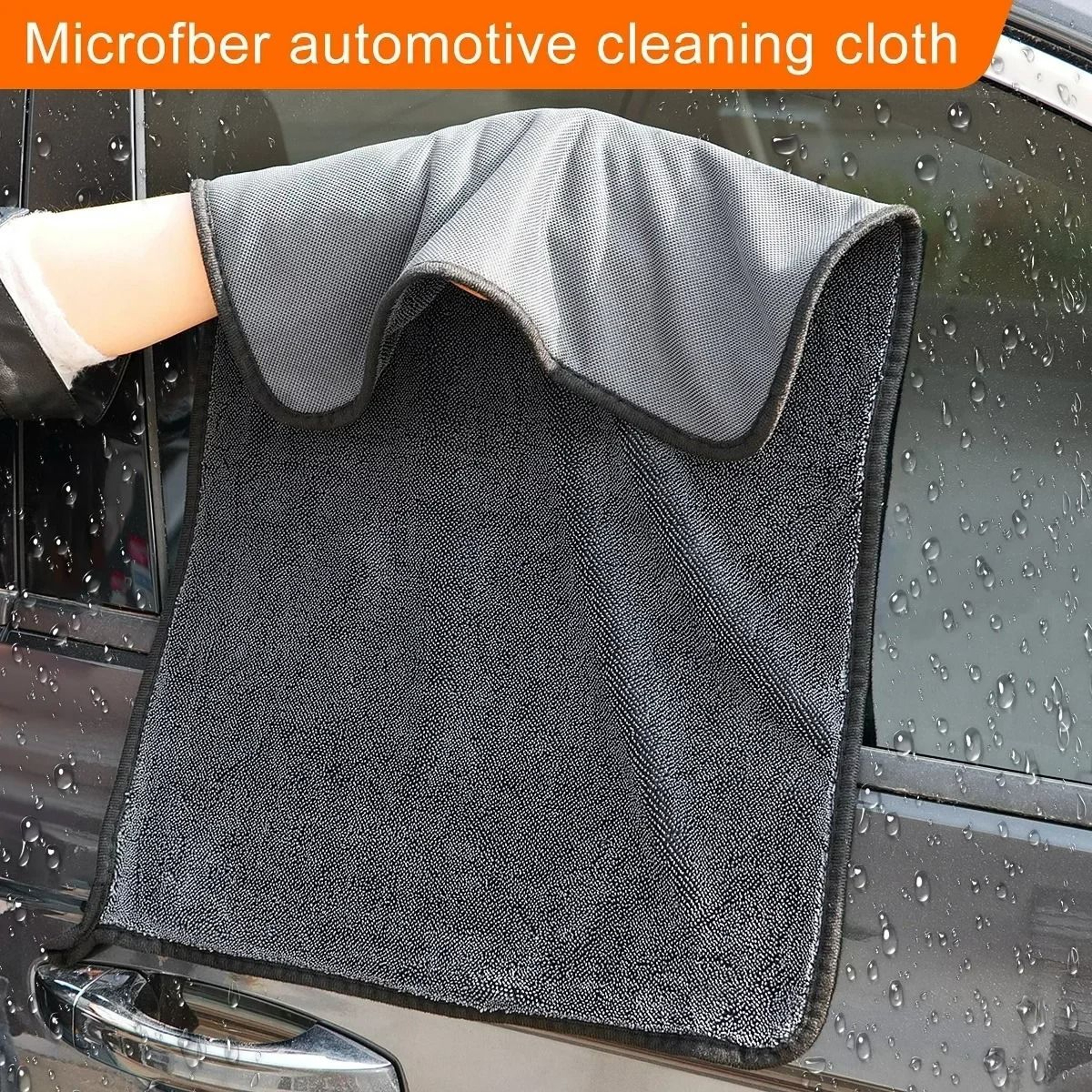 800GSM DoubleSided Plush Car Detailing Towel 2