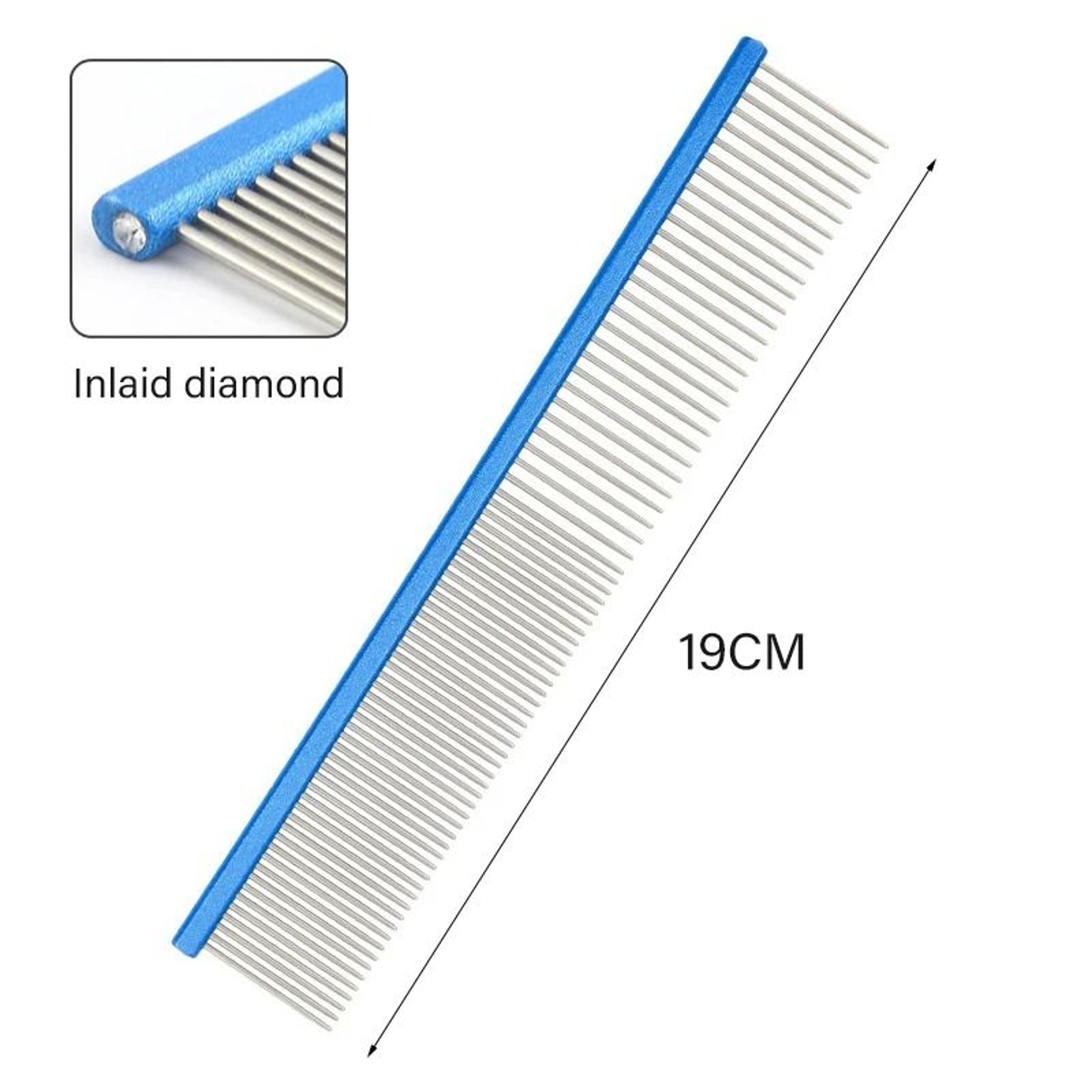 Light Aluminum DualAction Pet Grooming Comb 3