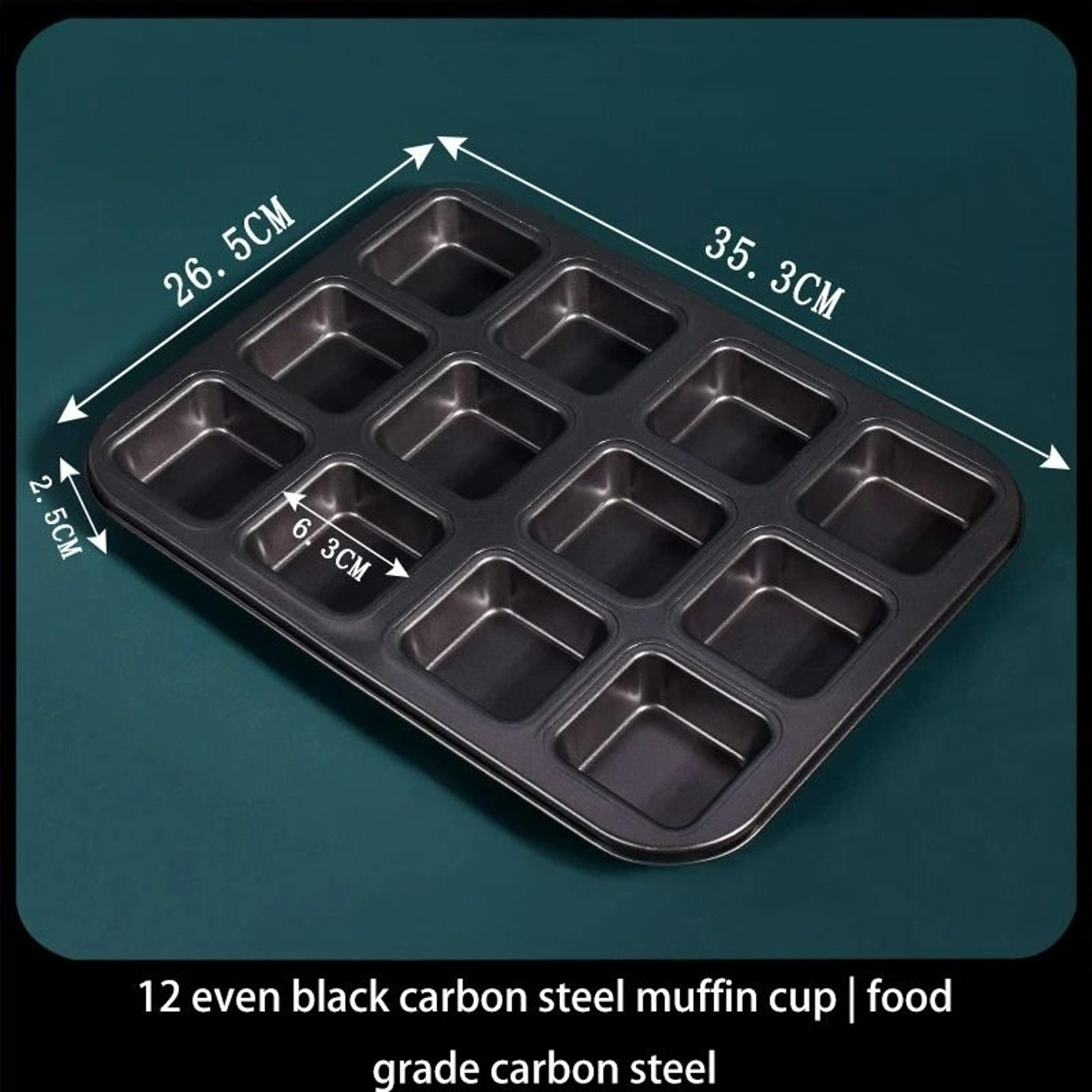 NonStick MultiGrid Square Cake  Mini Bread Pan 7