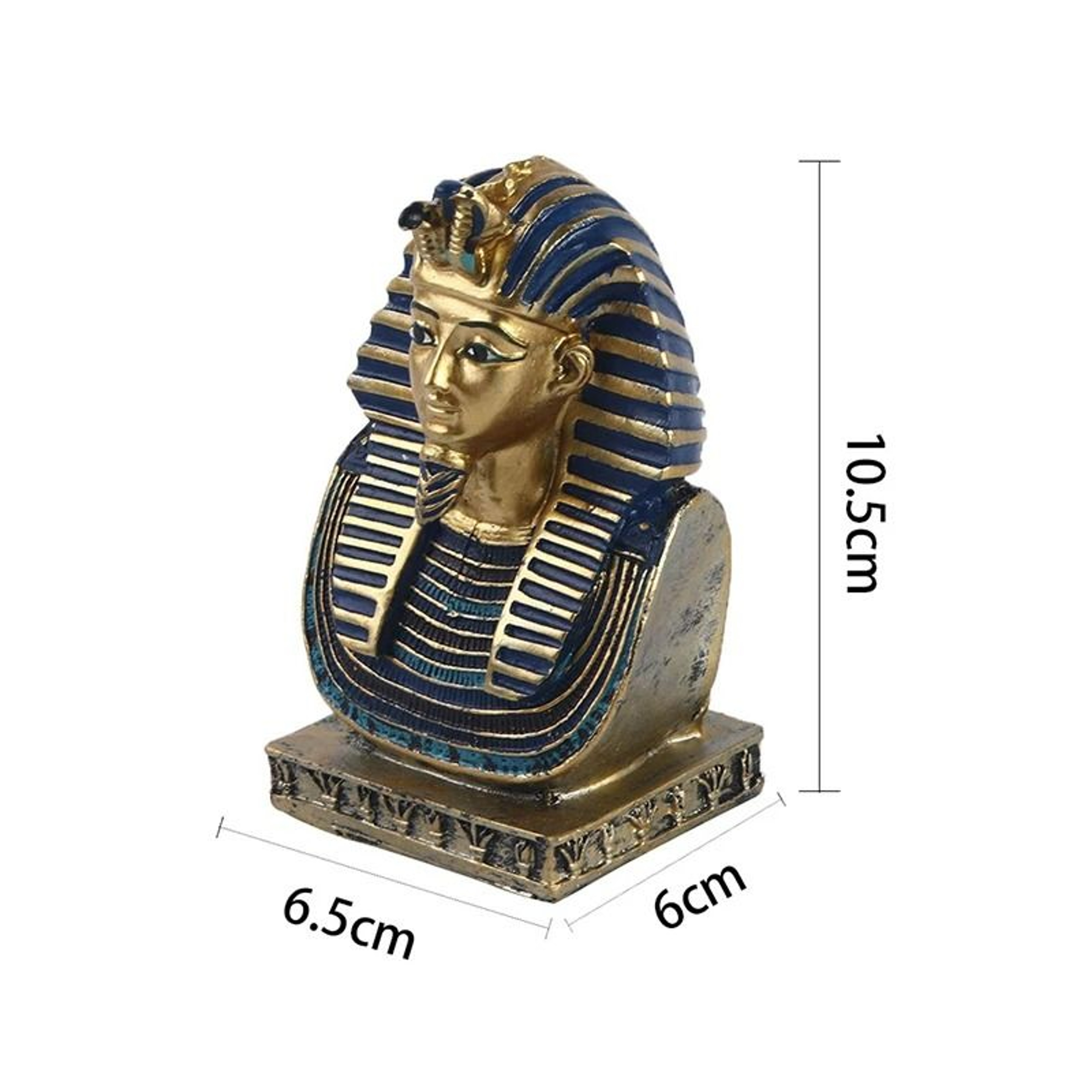 Egyptian Pharaoh  Cleopatra Resin Head Ornament 2