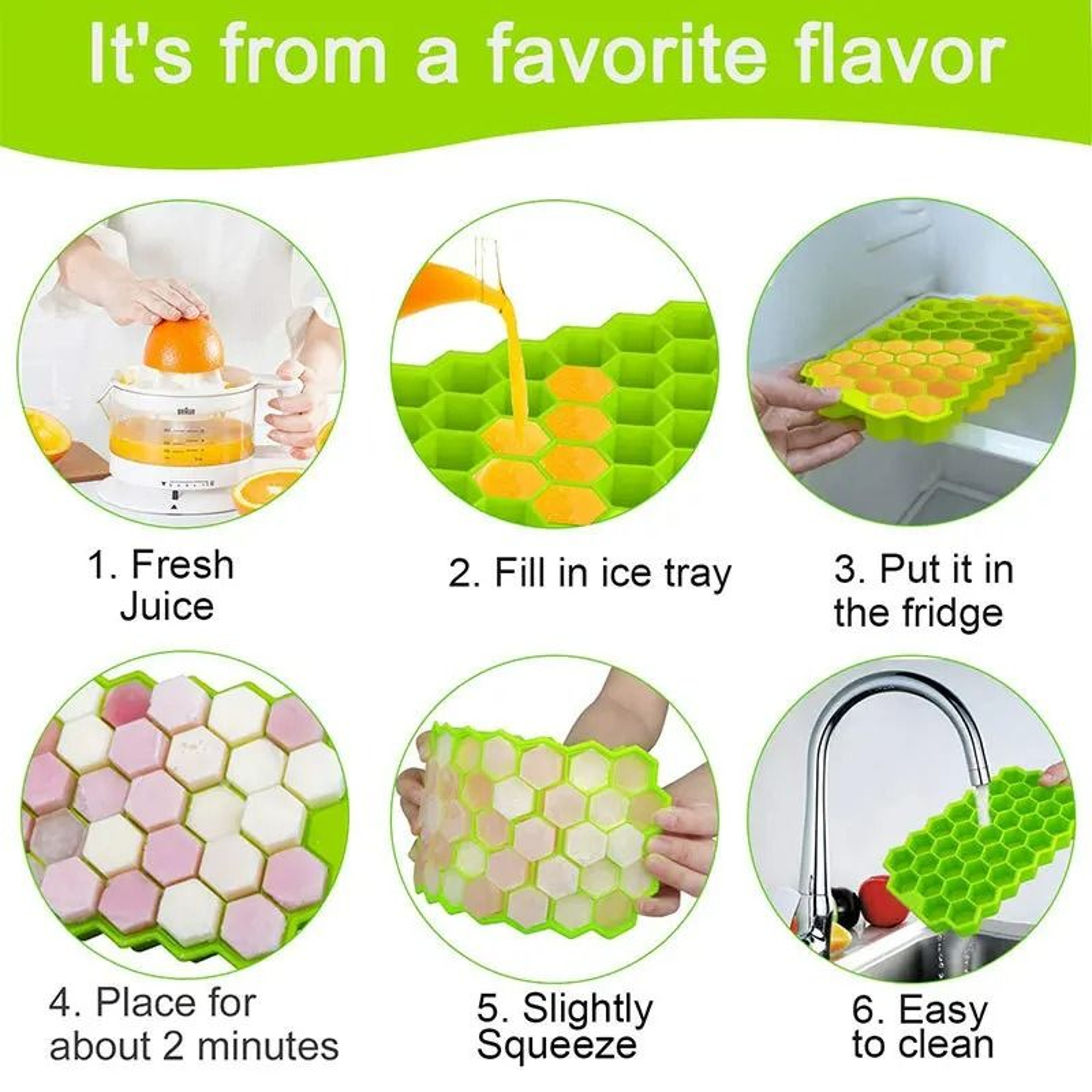 FoodGrade Silicone 148Cube LargeCapacity Ice Tray Set 3
