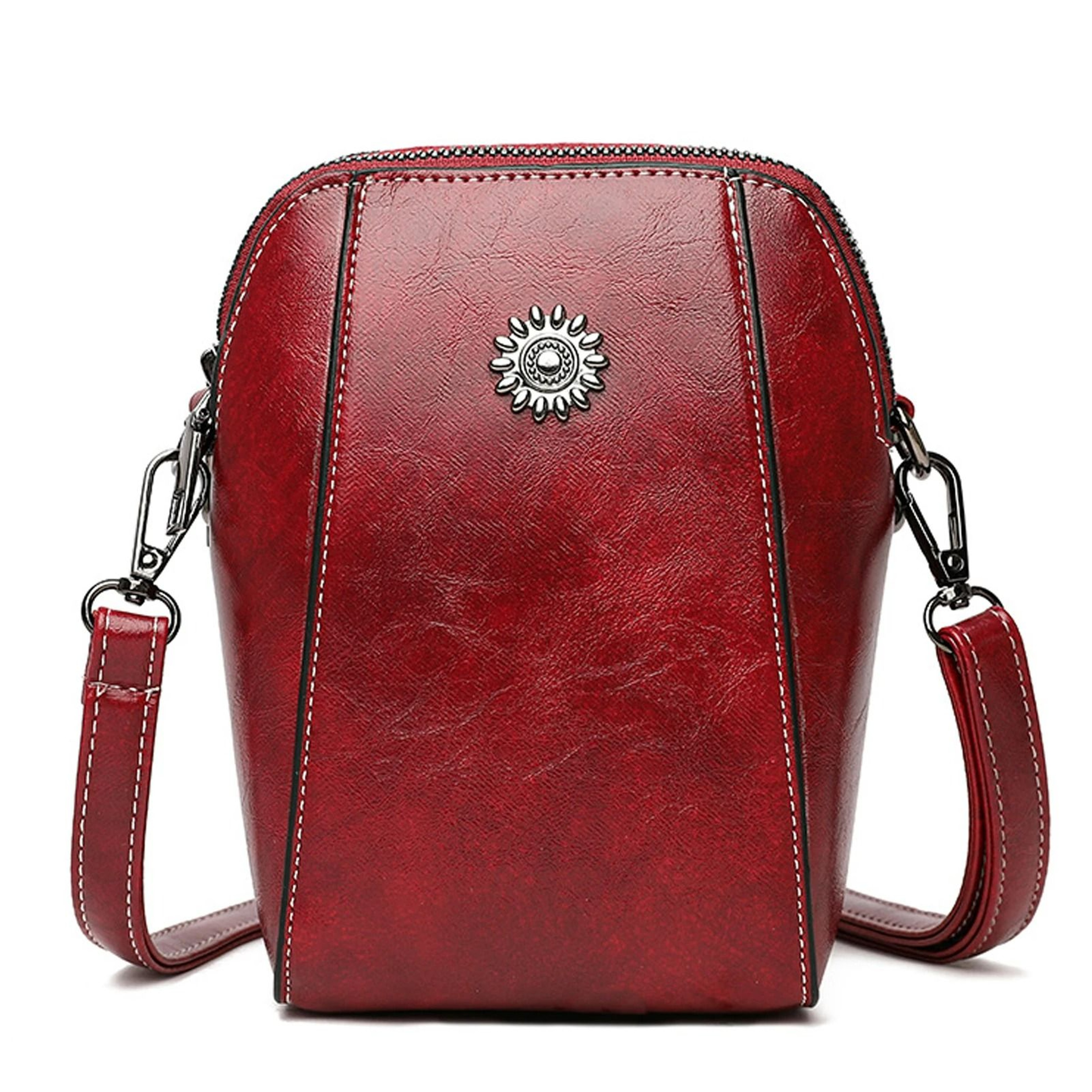 Luxury Soft Leather Crossbody Tote 7
