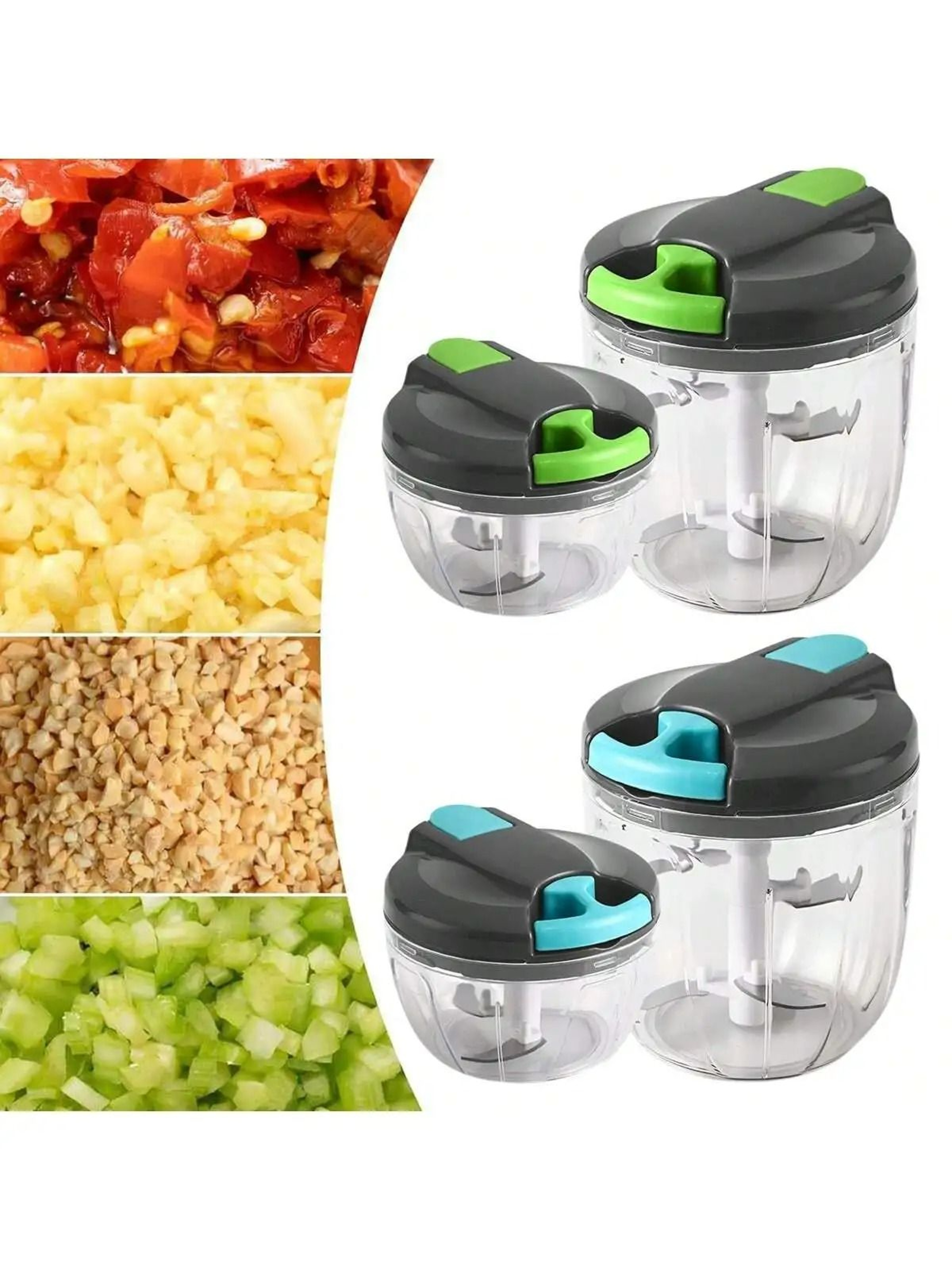 Manual Rotating Vegetable  Garlic Chopper 0
