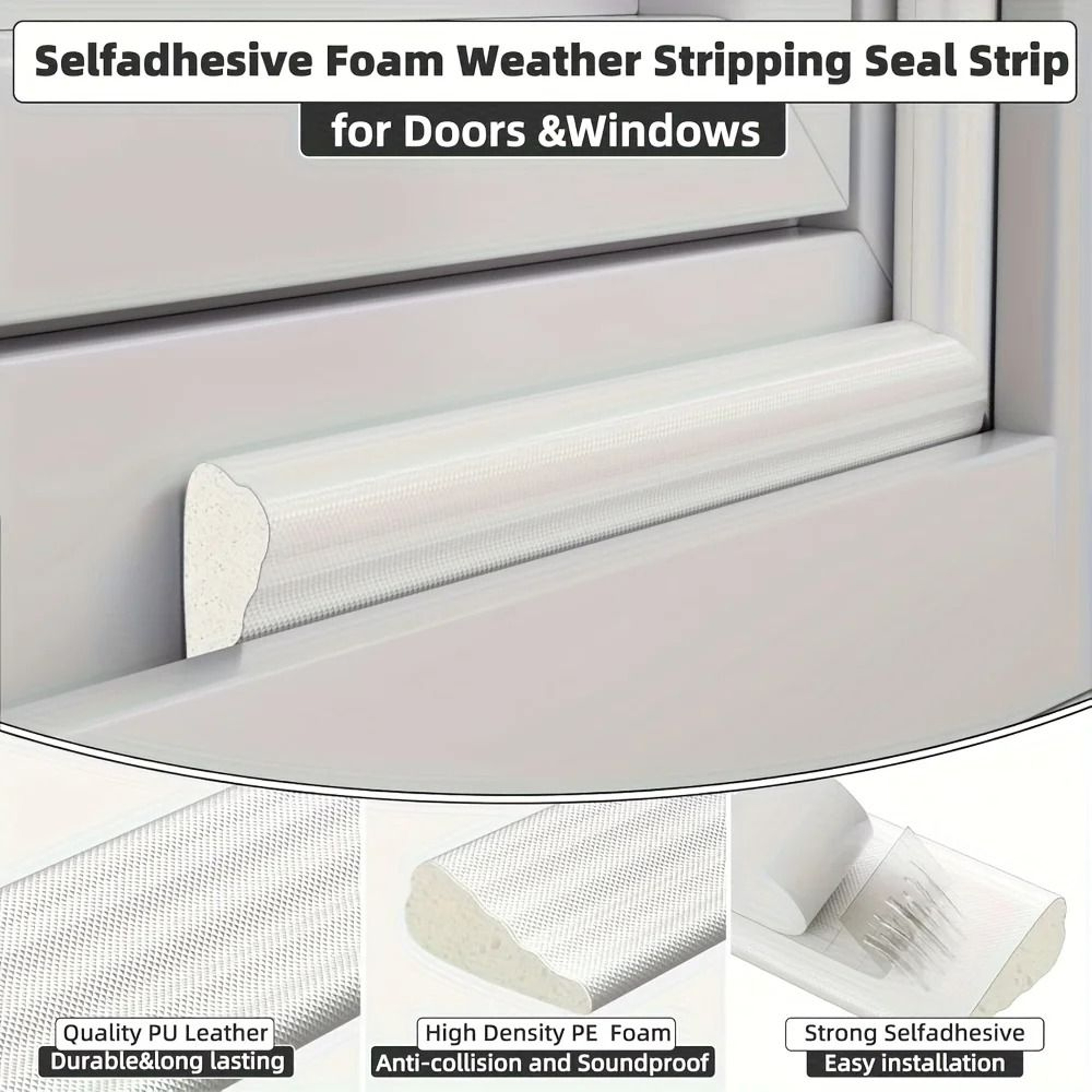 Upgraded Weather Stripping Door  Window Seal 3