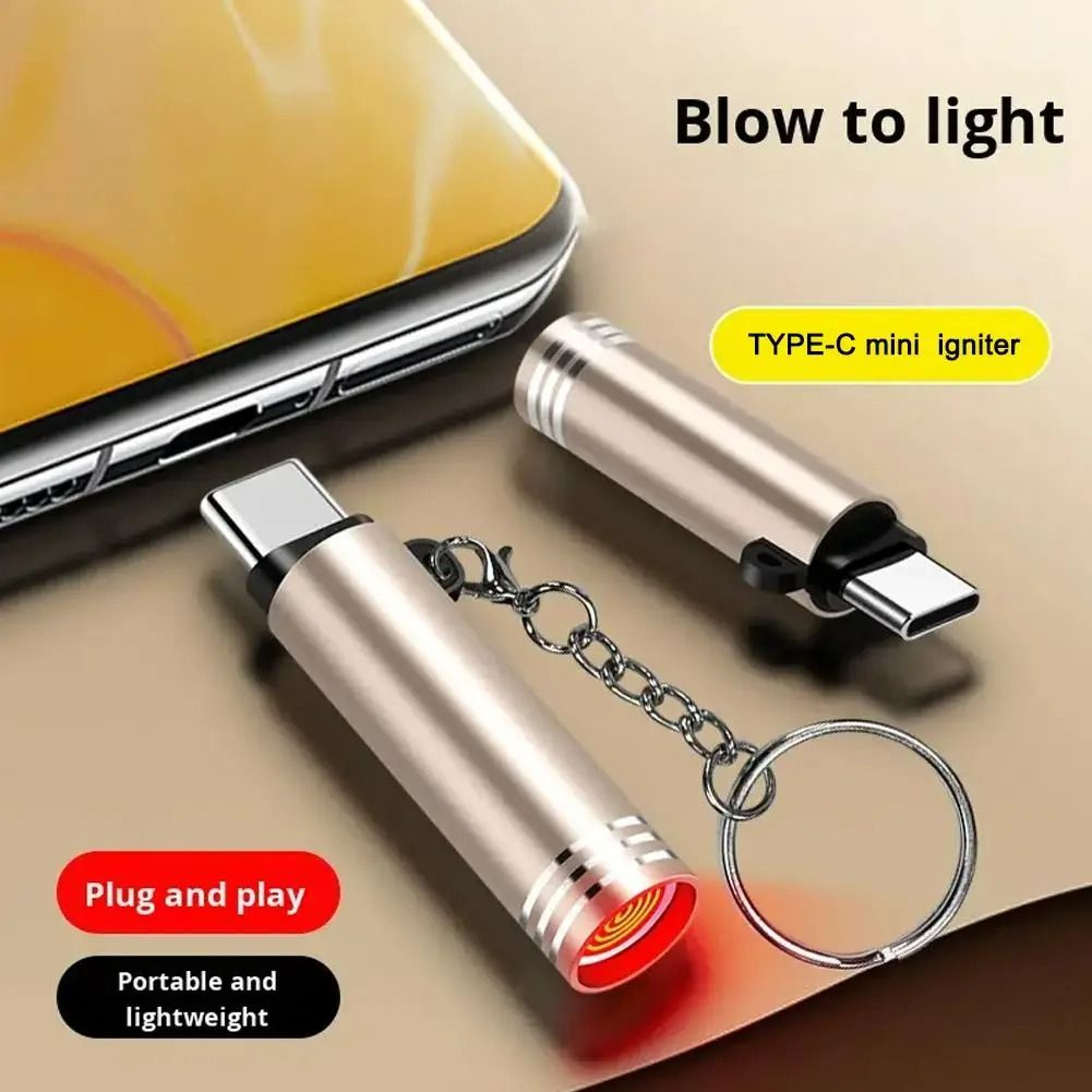 PlugandPlay USBC Emergency Phone Lighter 3