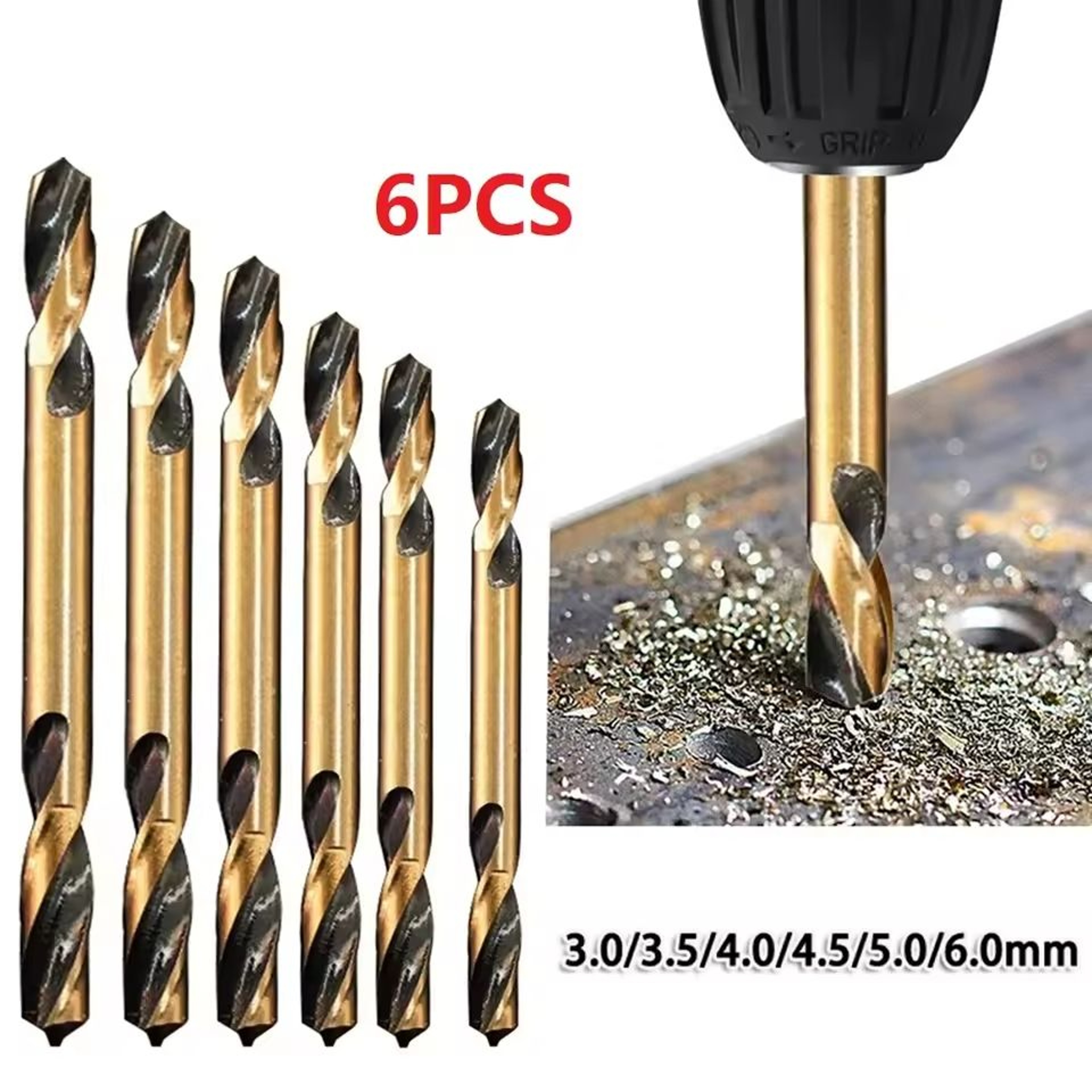 HSS DoubleHeaded Twist Drill Bit Set 6Piece Pack 3