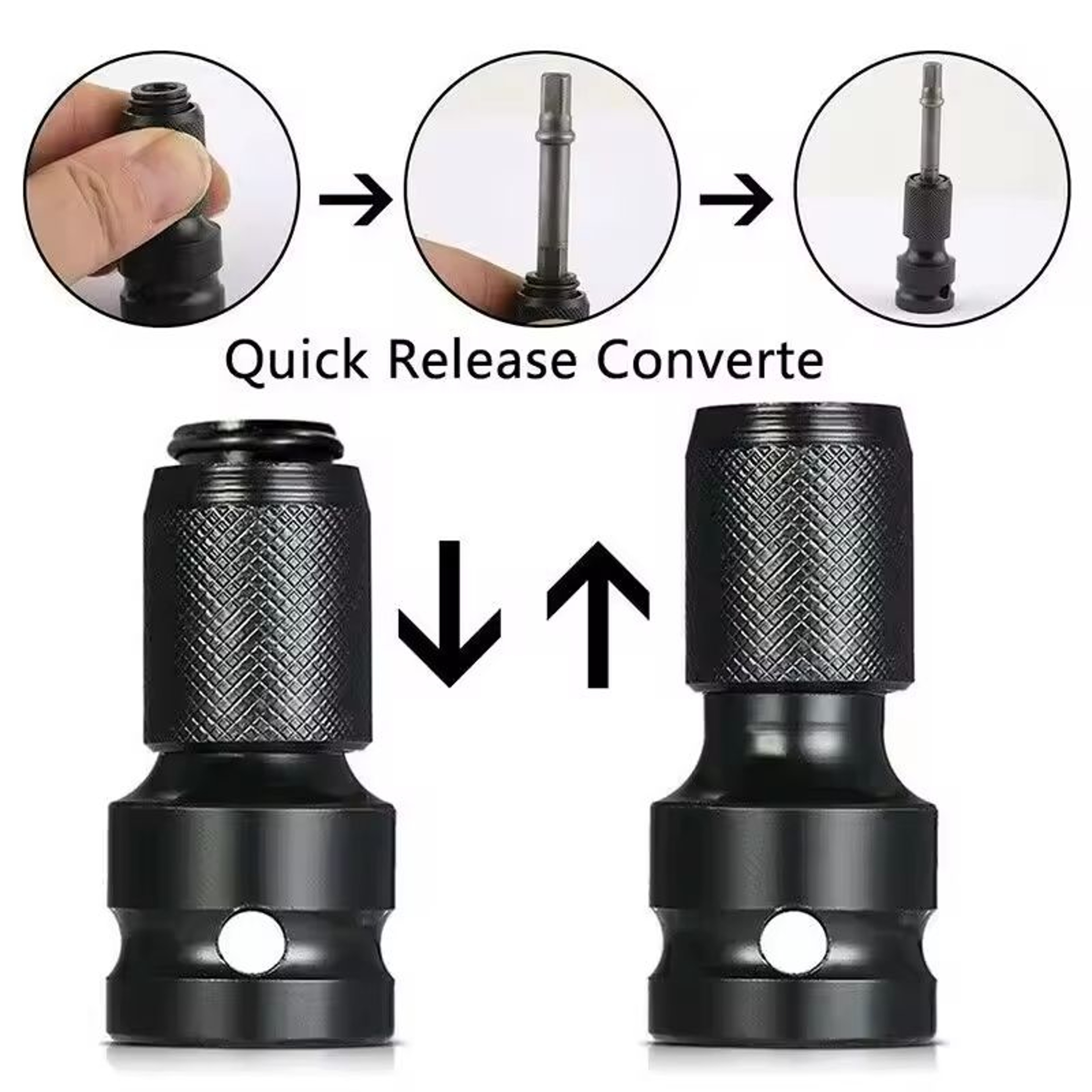 12 In Drive To 14 In Hex Impact Chuck Converter 1