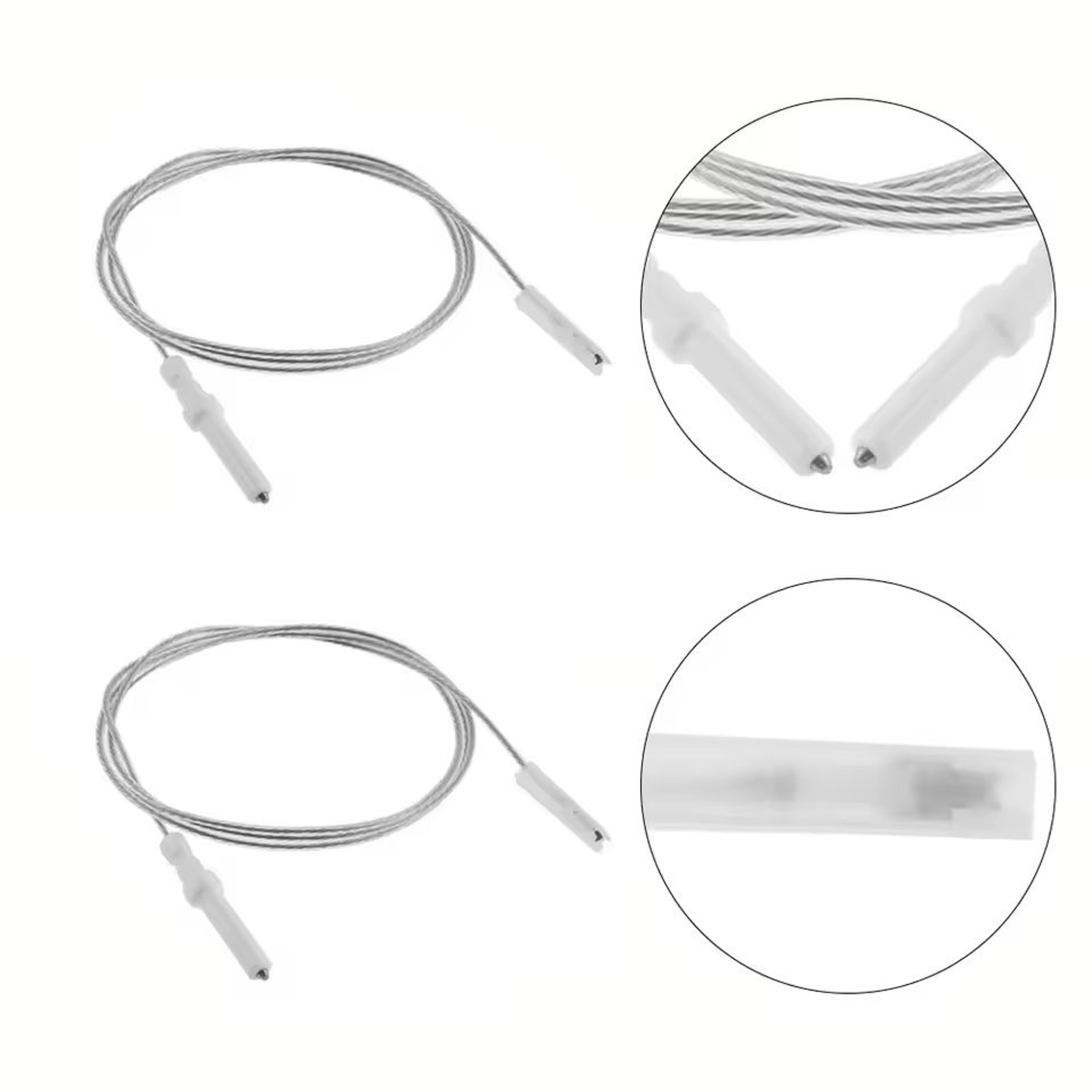 Universal Gas Cooker Range Ignition Electrode Plug  Wire 2Piece Pack 6