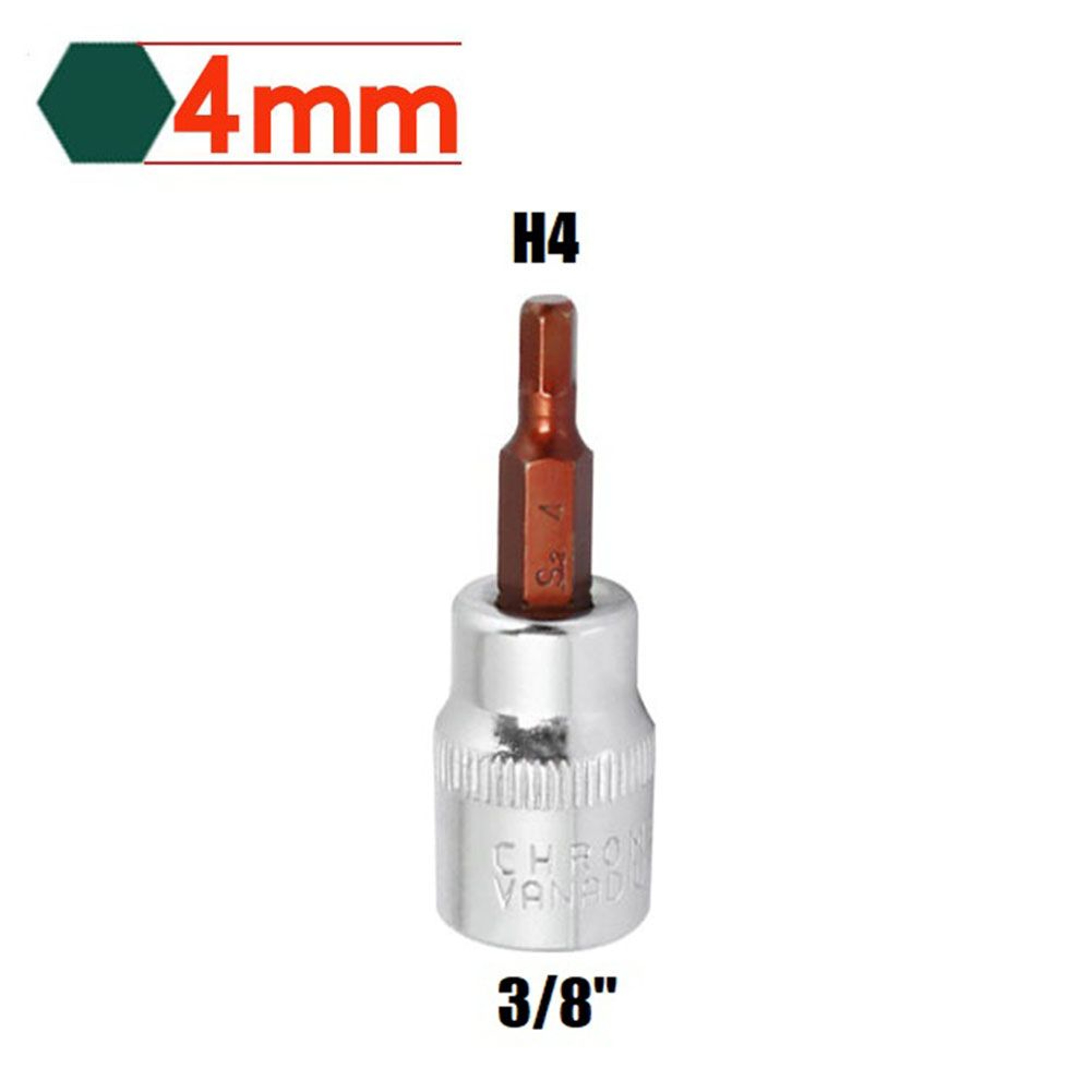 38inch Square Drive Metric Hex Bit Socket 2