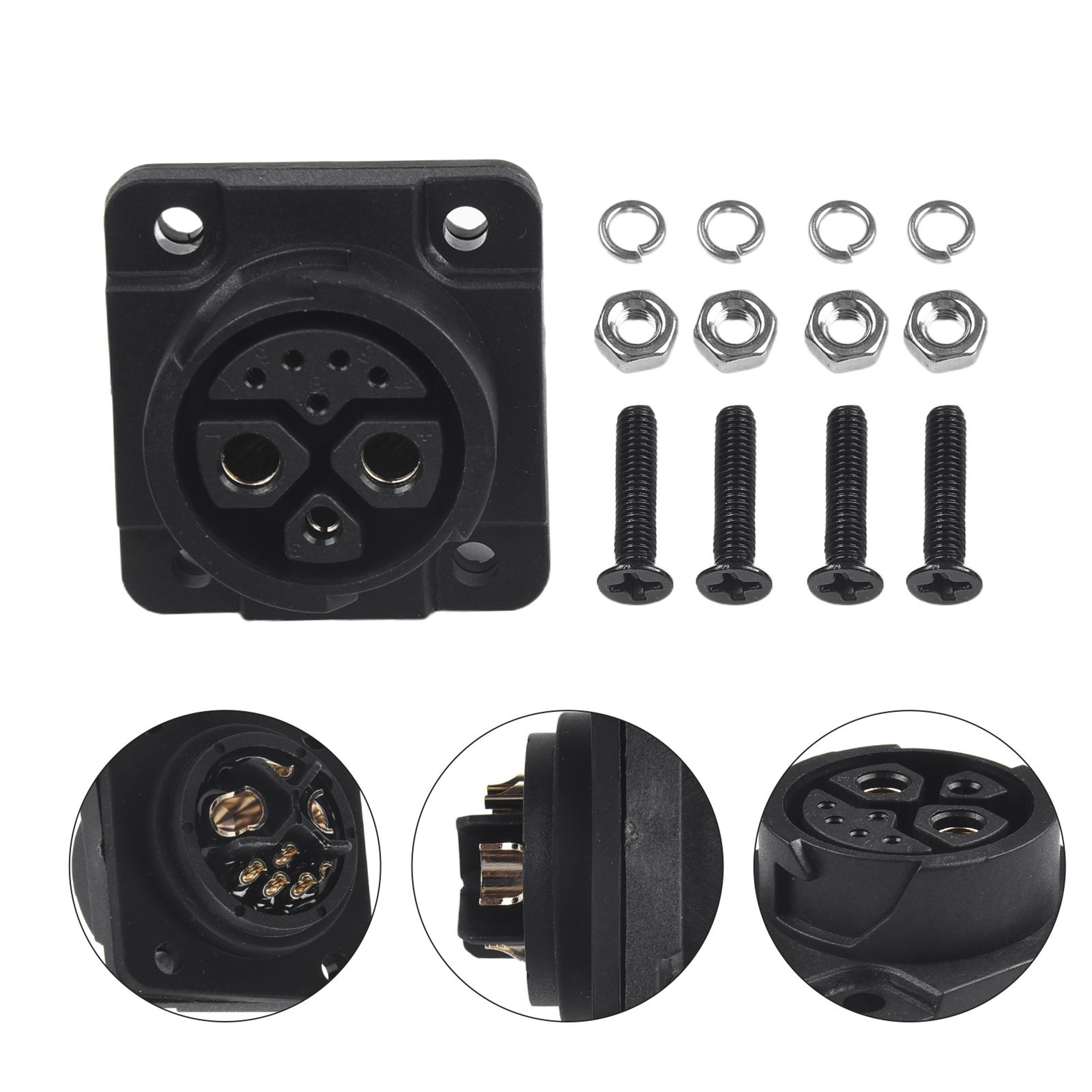 M23 IP67 Waterproof 215 Hybrid Battery Storage Connector 1