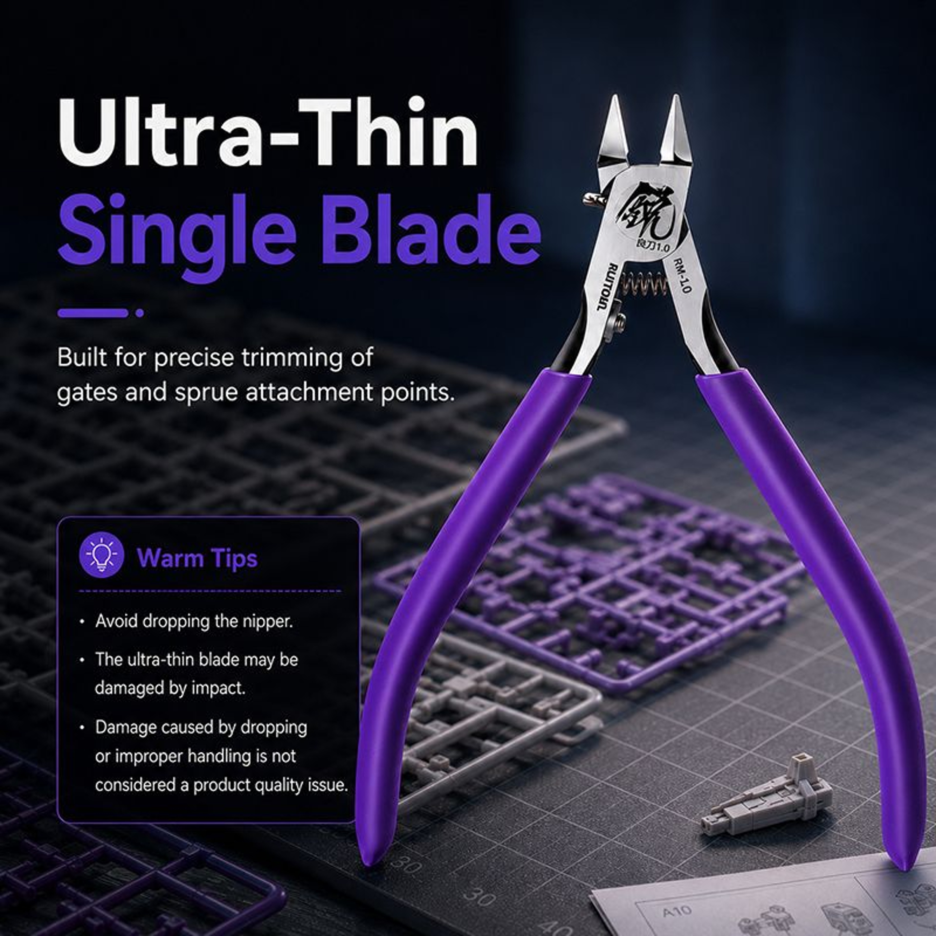 Precision SingleBlade Model Nipper  Sprue Cutter 2