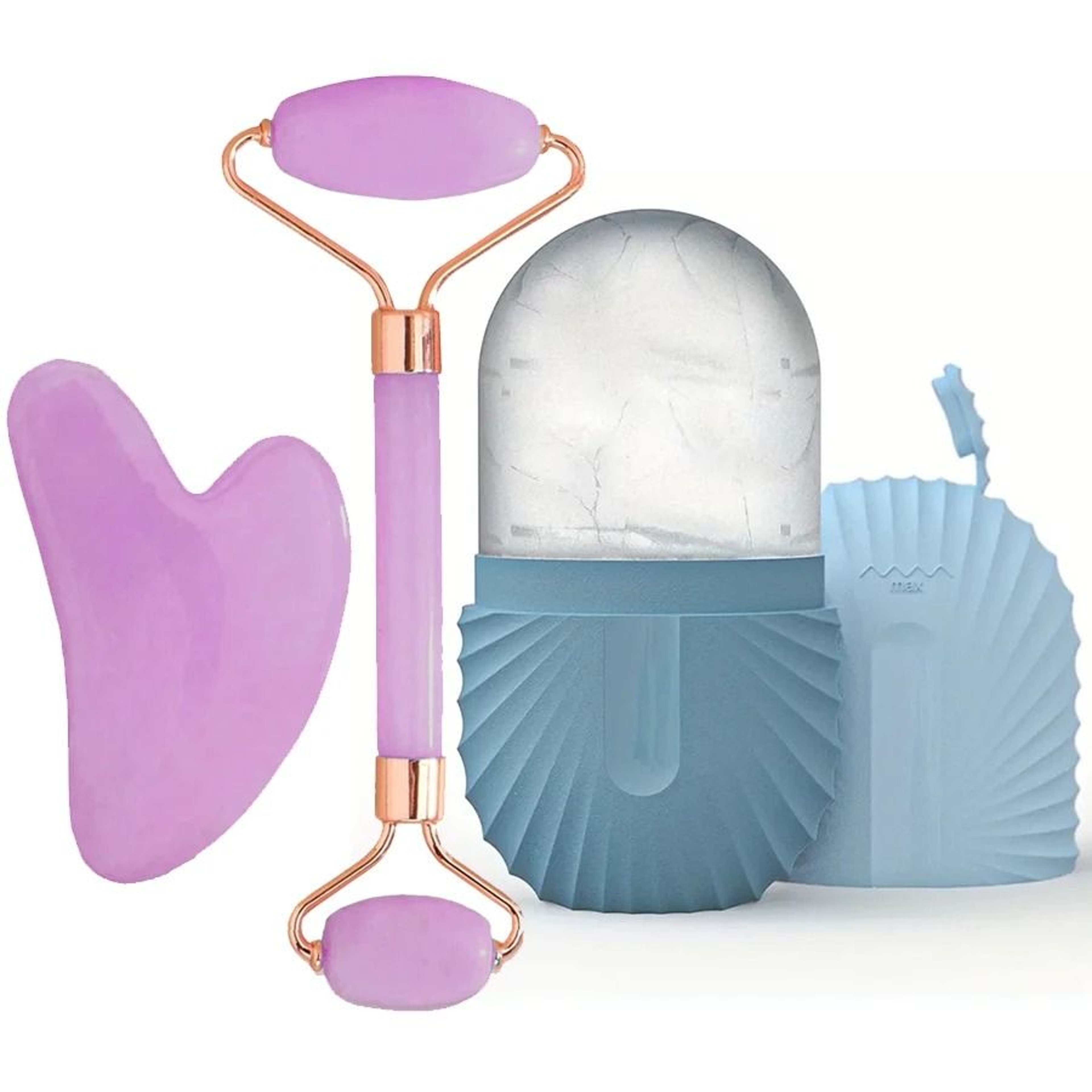 Ice Facial Massage Roller And Gua Sha Set 7