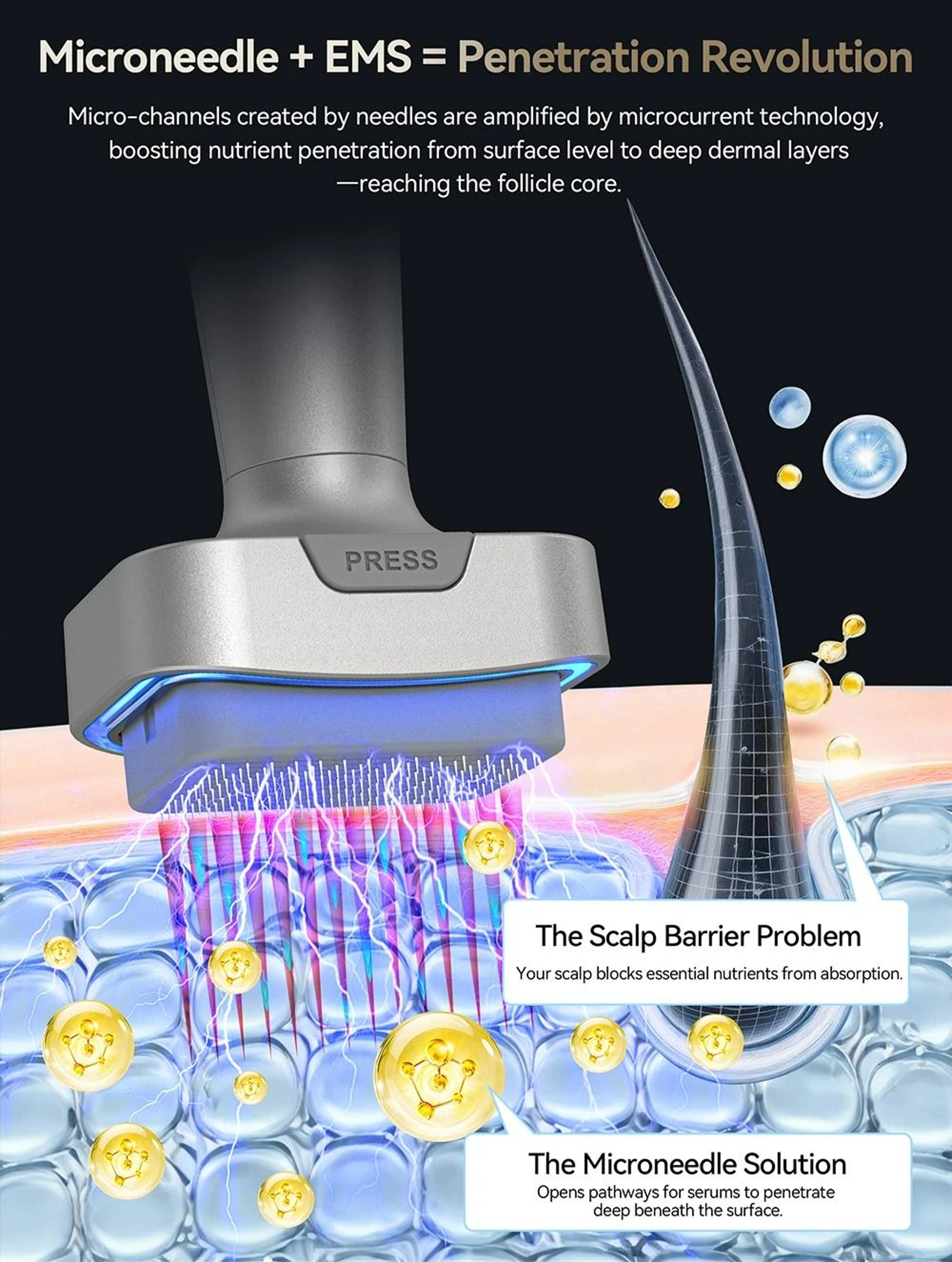 Interchangeable 120Pin Electric Derma Vibration Stamp 3