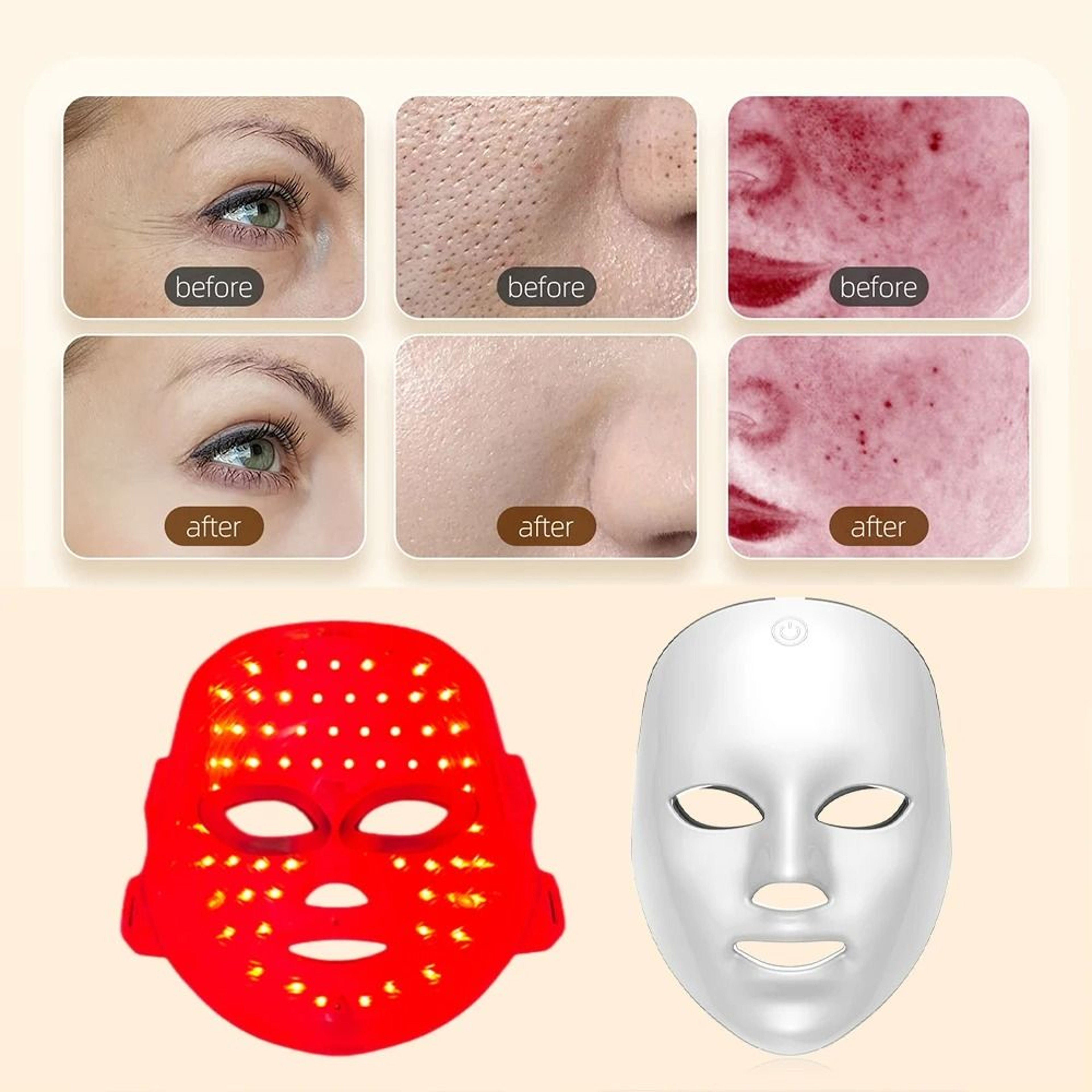 7Color Rechargeable LED Photon Facial Mask 6