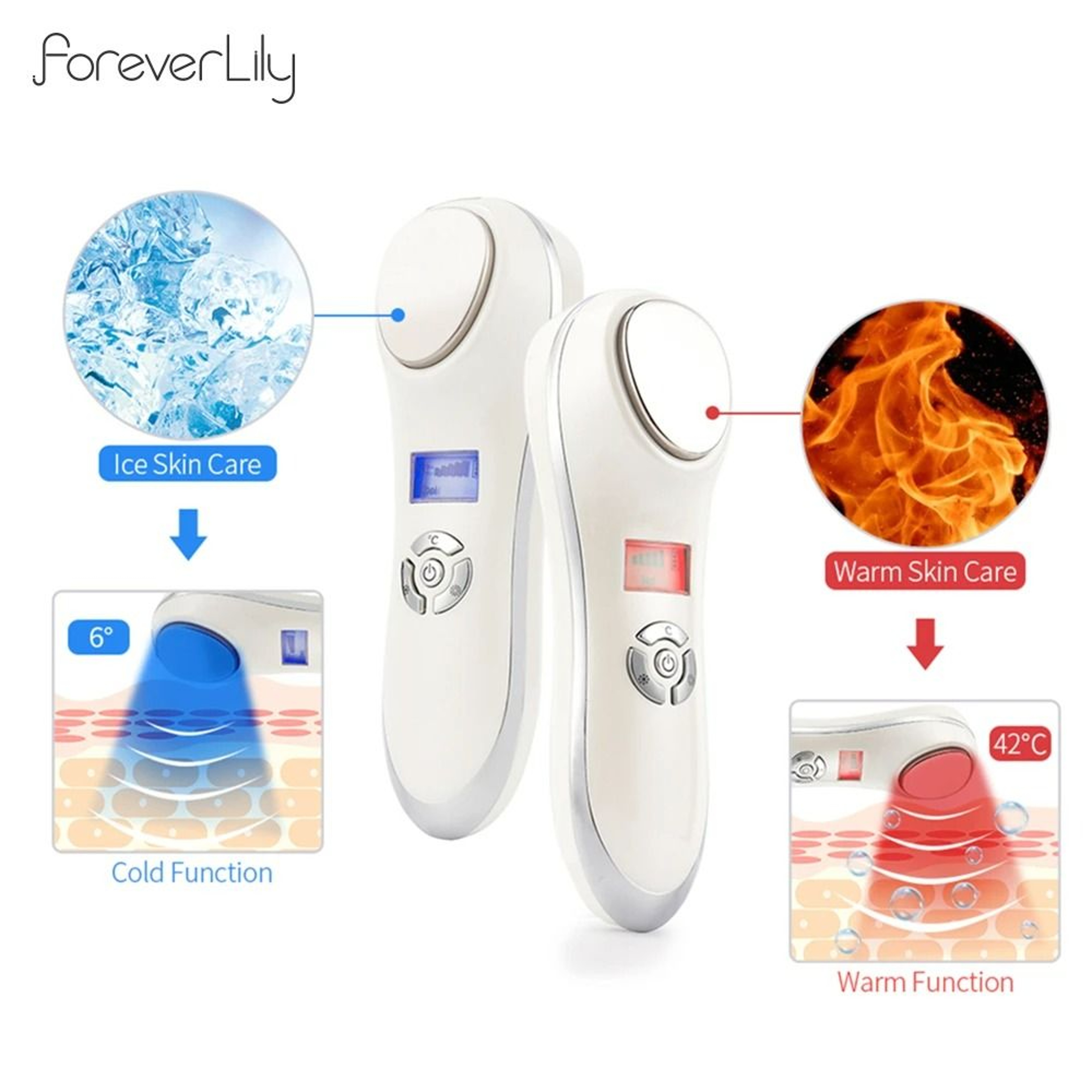 Hot  Cold Facial Vibration Massager 2