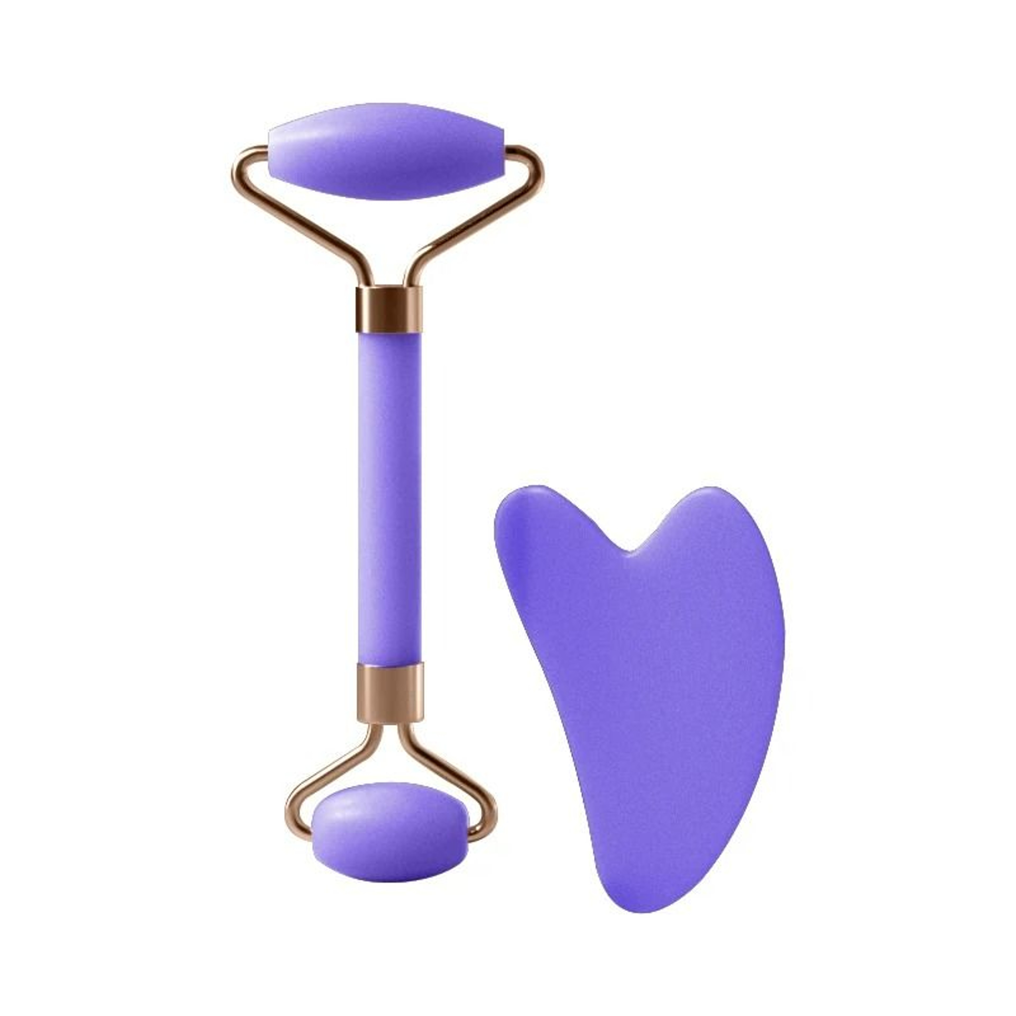 Resin Facial Massage Roller  Gua Sha Scraping Board Set 9