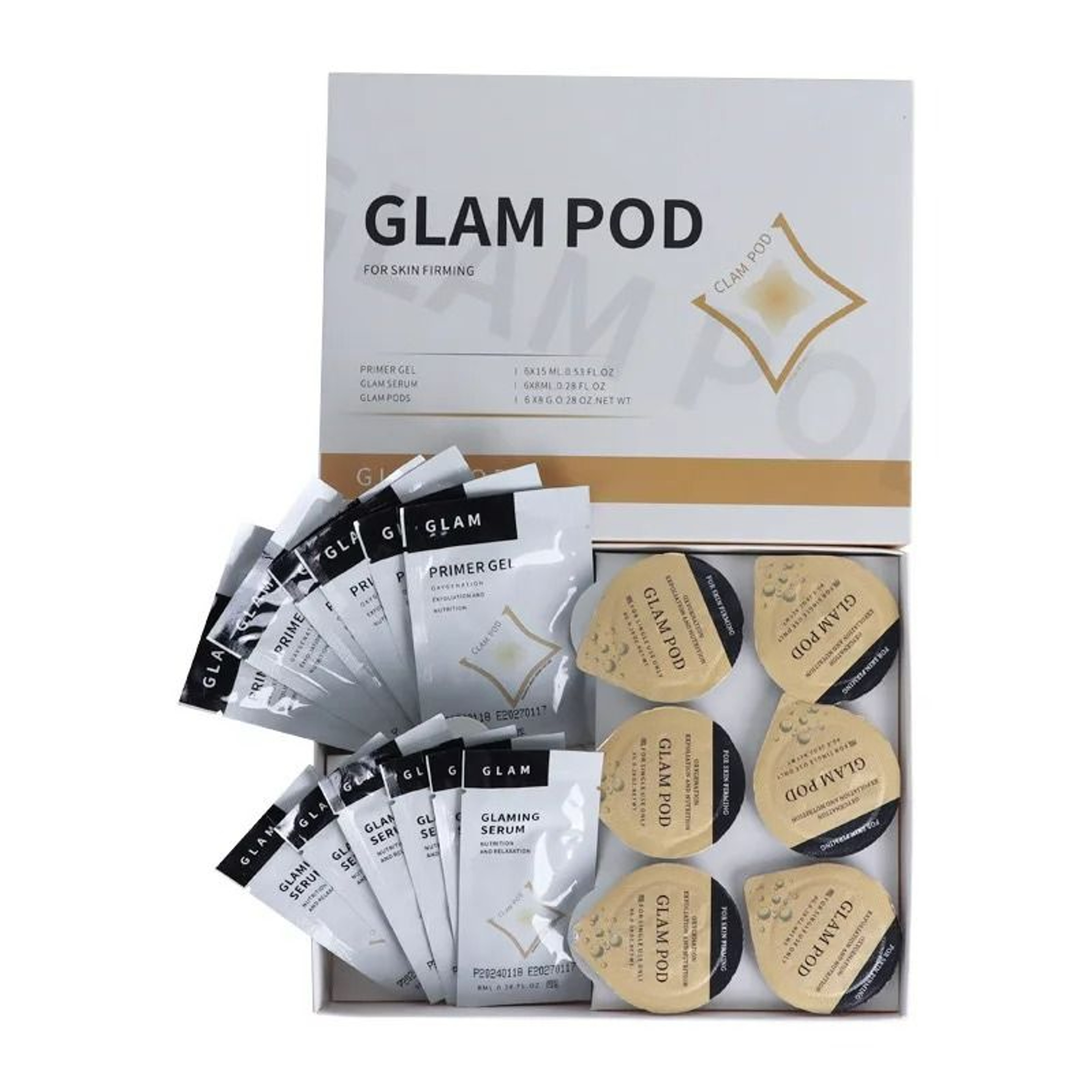 Carbon Dioxide Oxypod  Facial Treatment Gel Sets 12