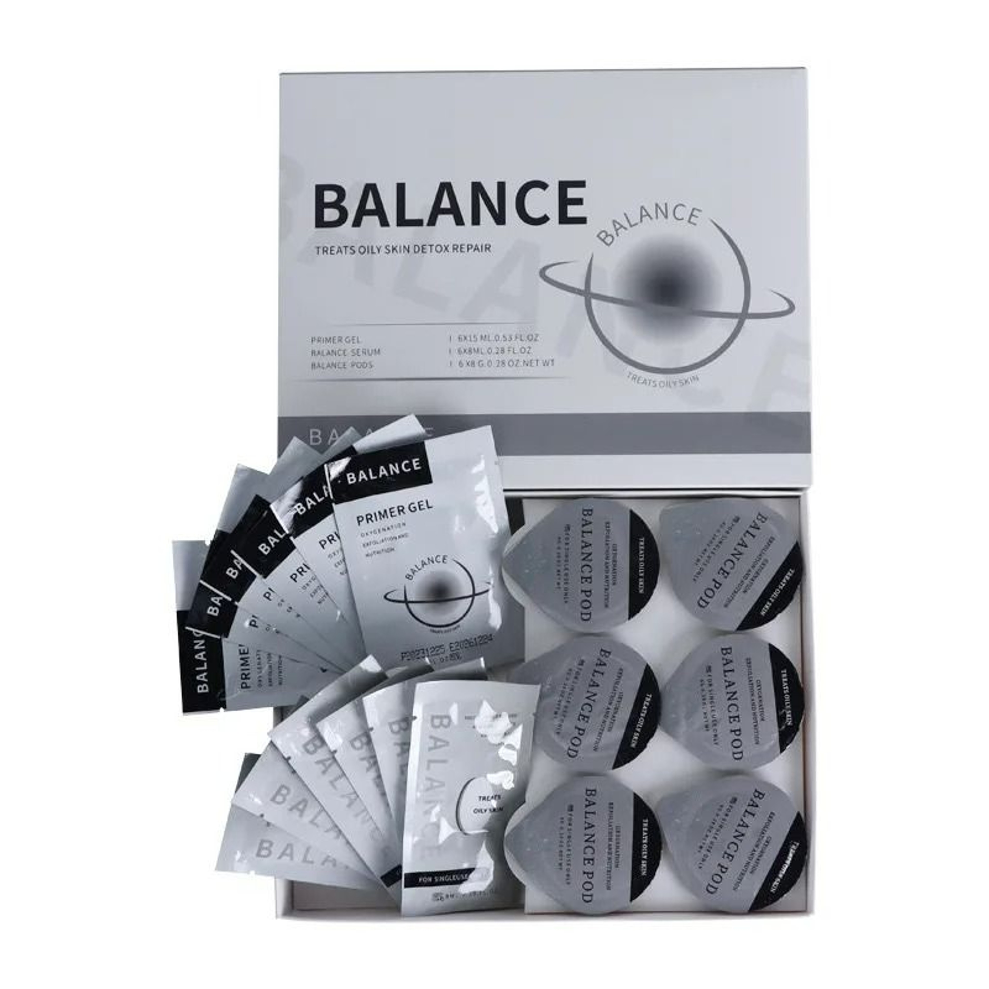 Carbon Dioxide Oxypod  Facial Treatment Gel Sets 8