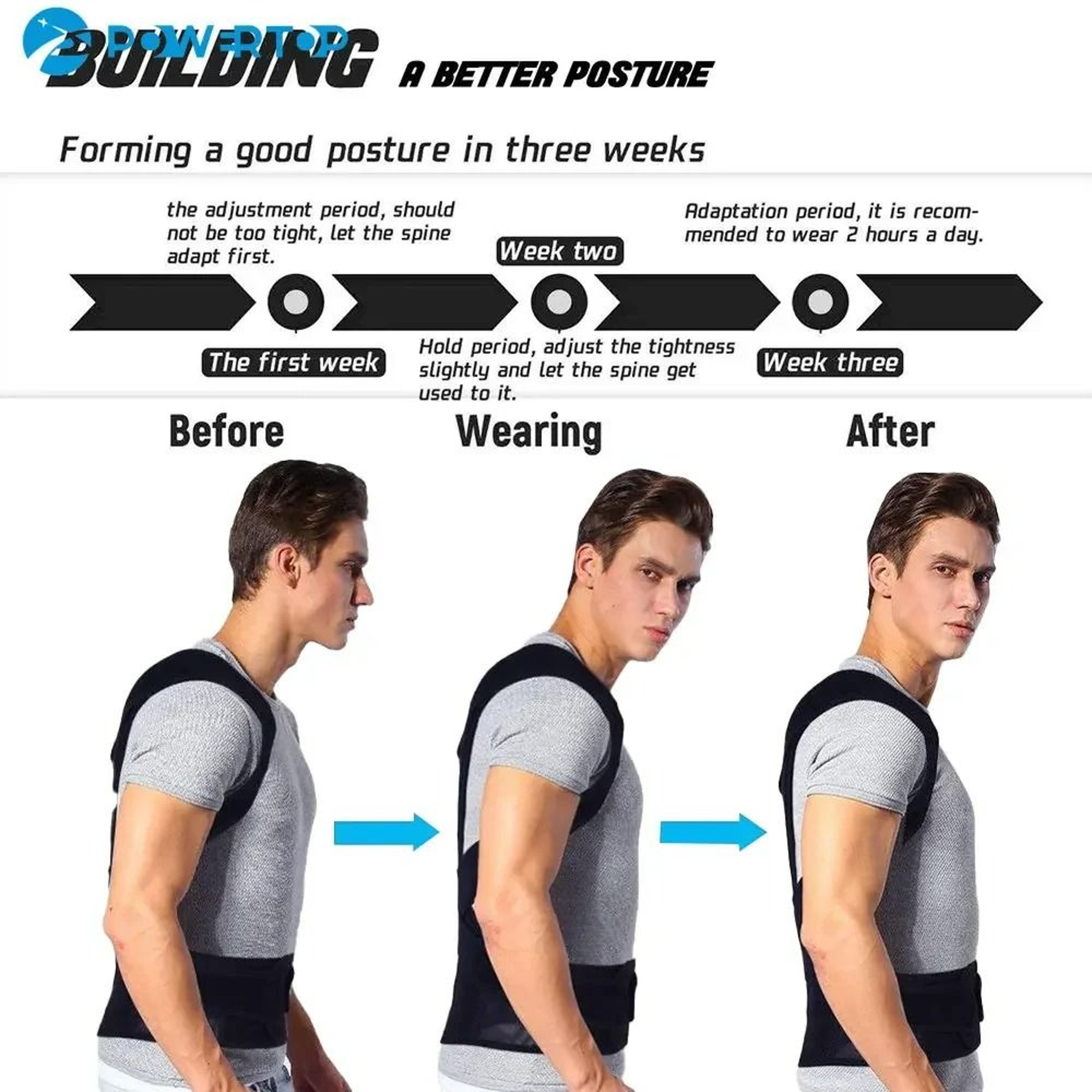 FullBack Posture Corrector Vest And Reinforced Lumbar Support Brace 4