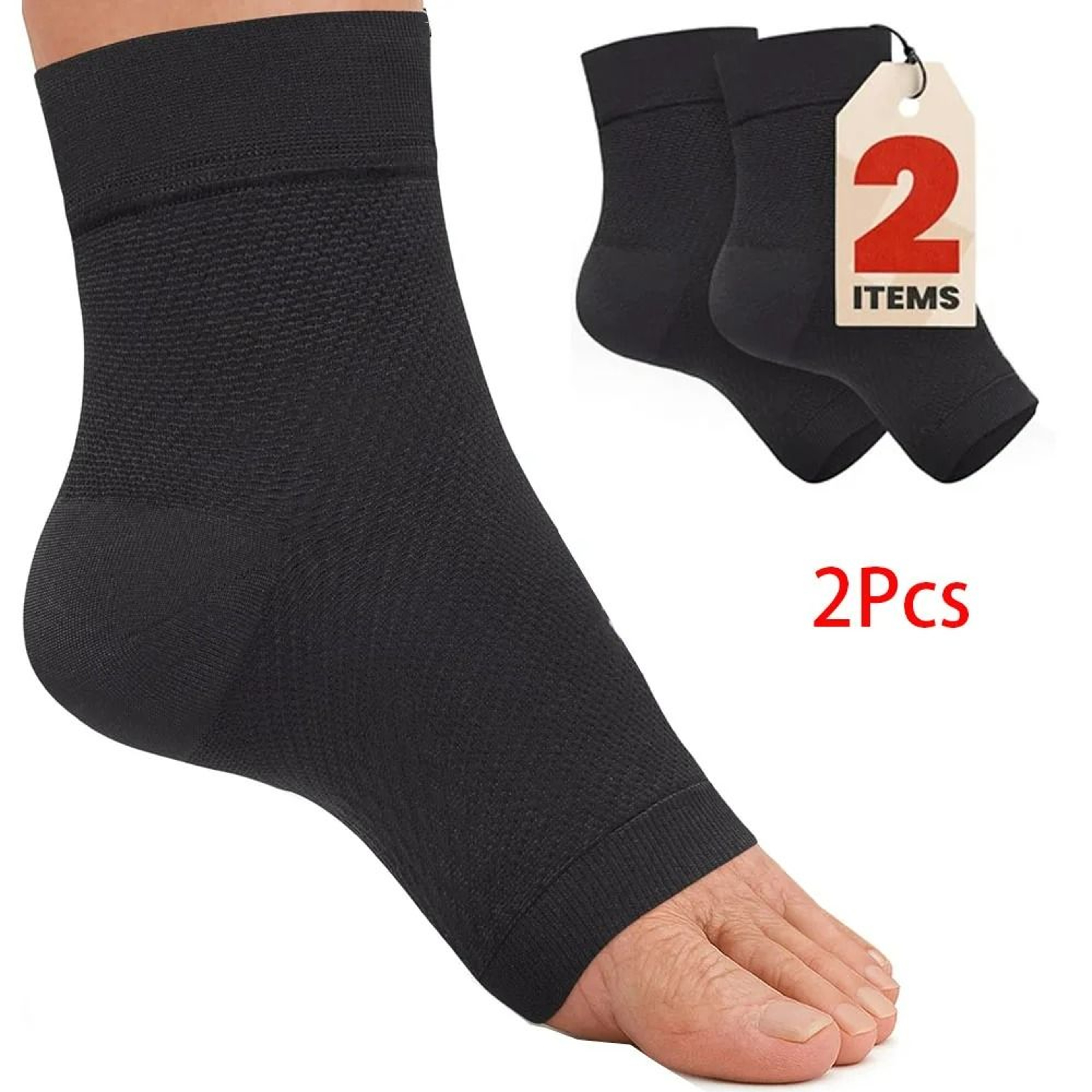 OpenToe Ankle Compression Sleeves And Socks 7