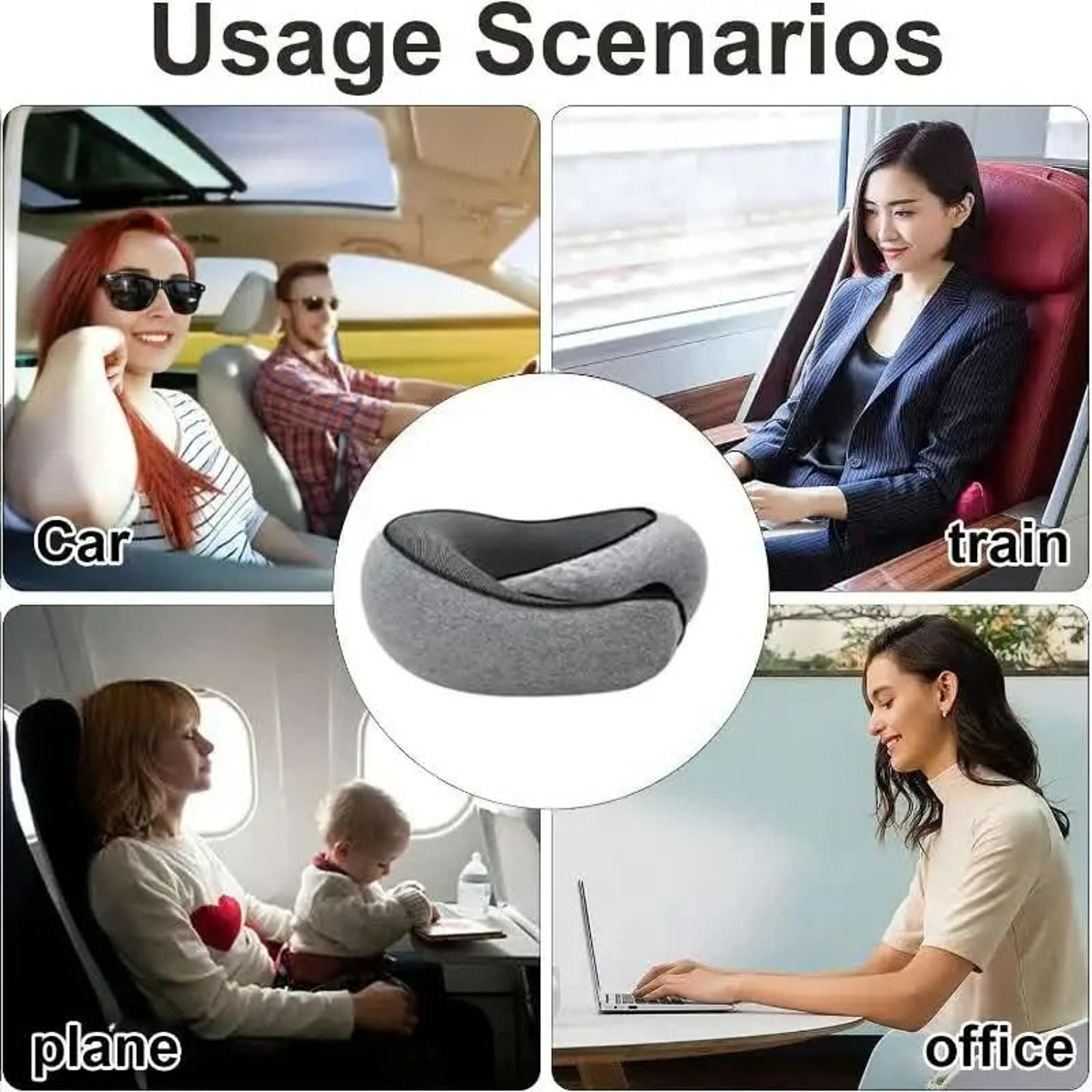 SnailStyle Memory Foam Travel Neck Pillow 6