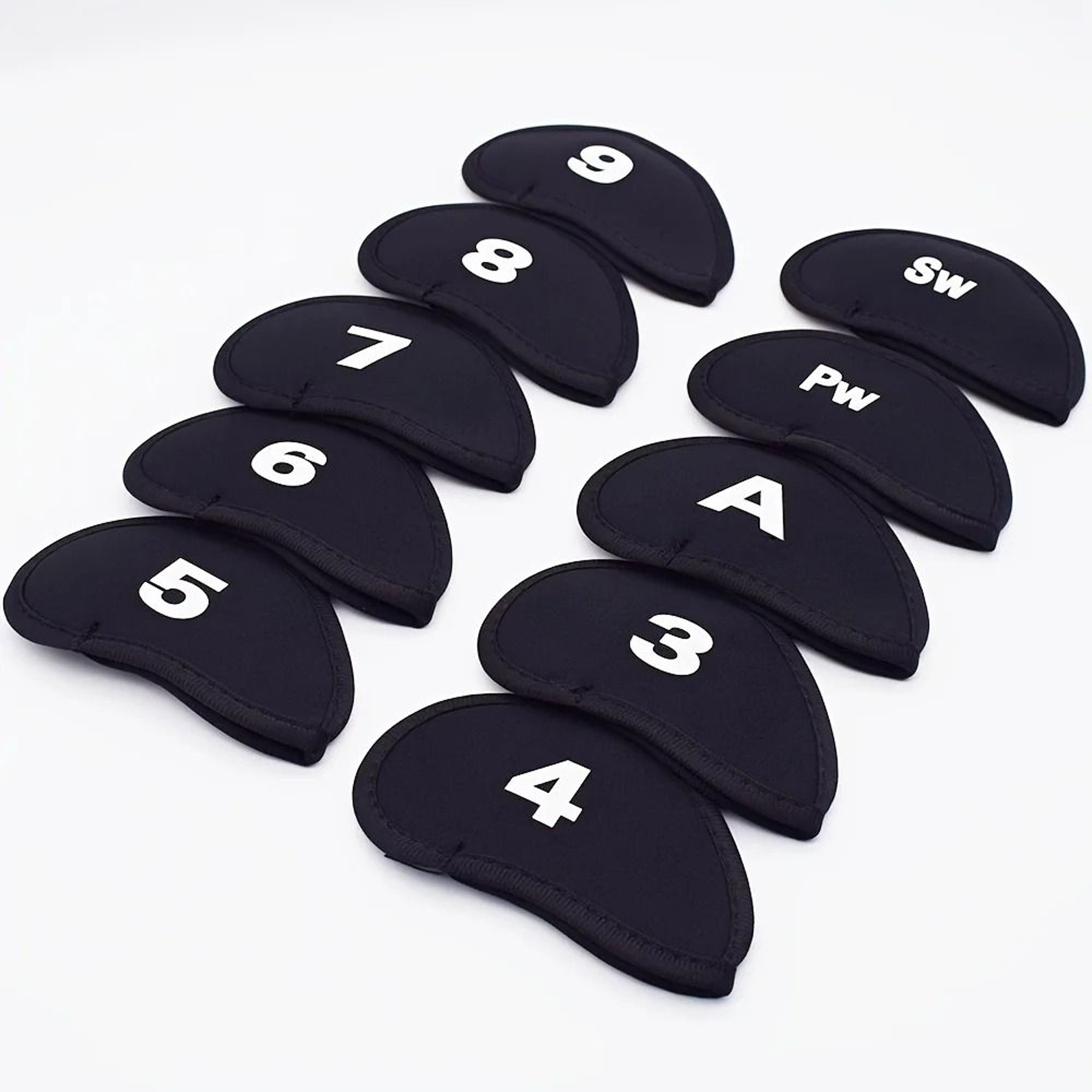 10Piece Portable Golf Club Iron Head Covers Set 9