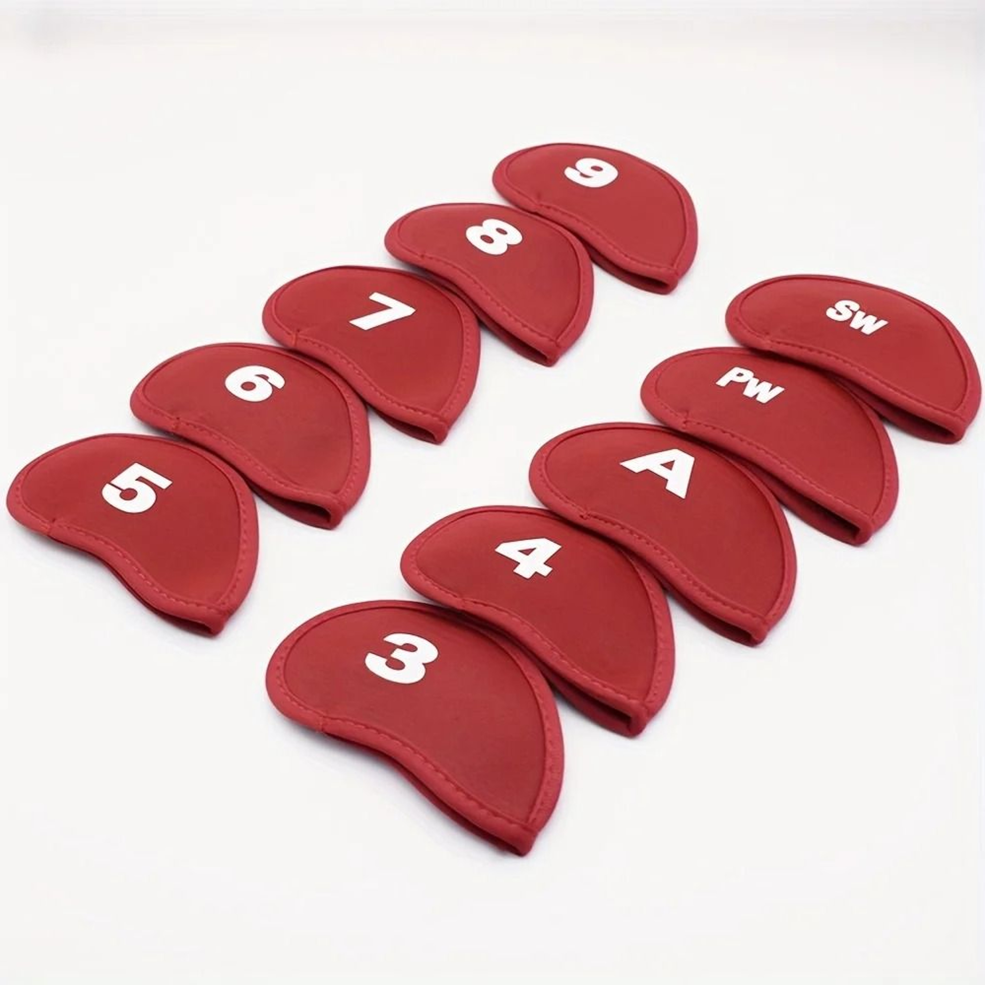 10Piece Portable Golf Club Iron Head Covers Set 8