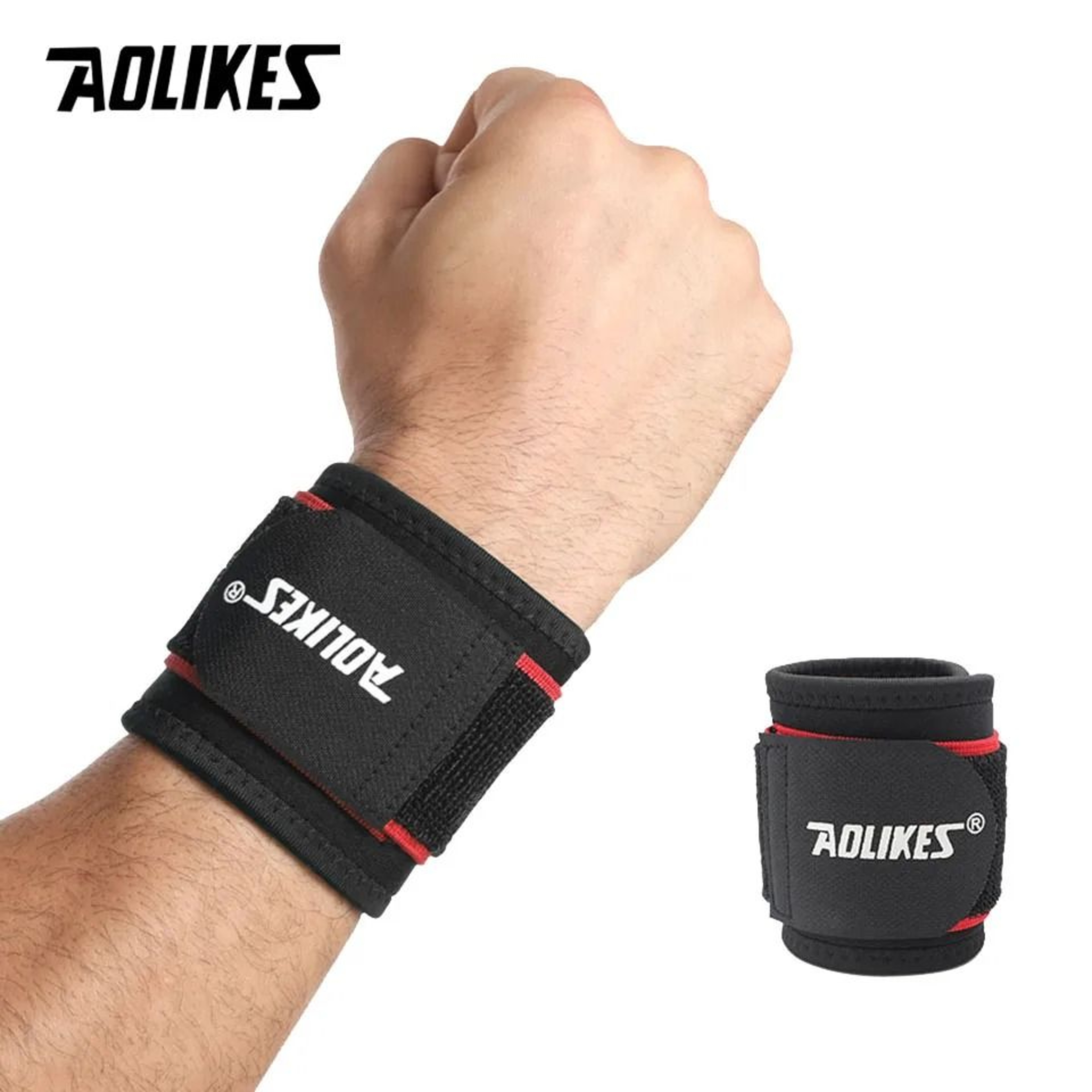 Adjustable Compression Sports Wristband And Gym Support Strap 9