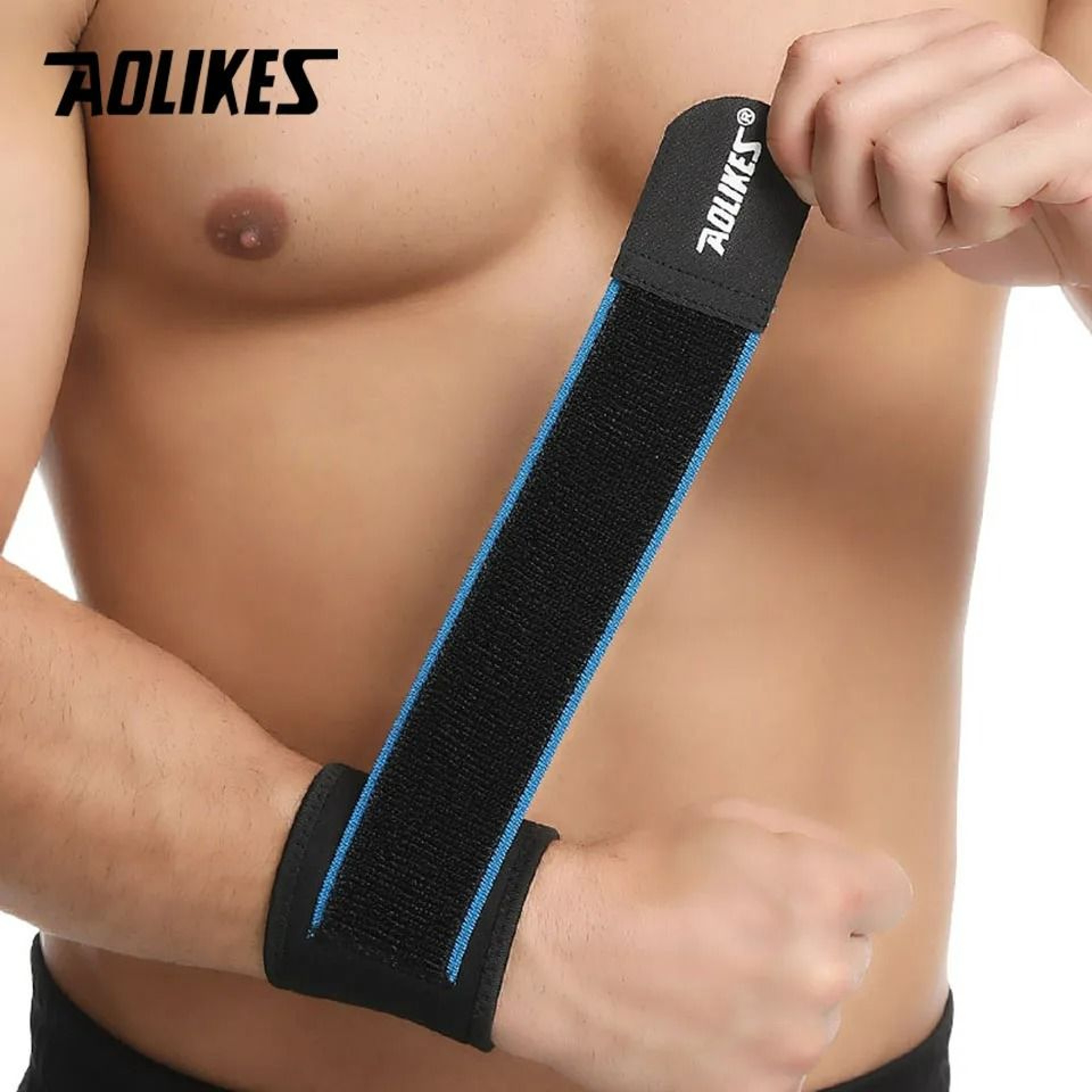 Adjustable Compression Sports Wristband And Gym Support Strap 4