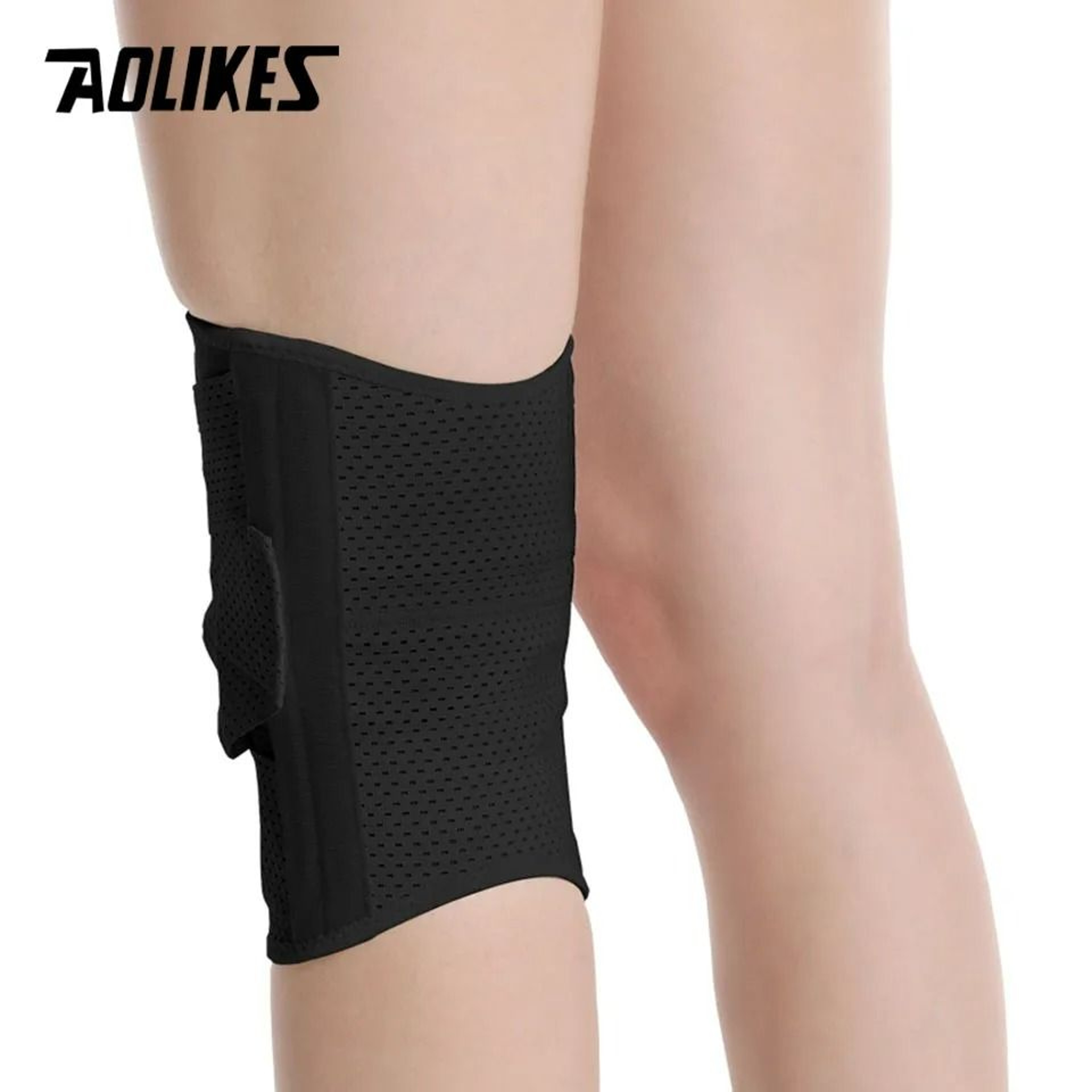 Knee Support Brace With Dual Side Stabilizers And Patella Cushion 3