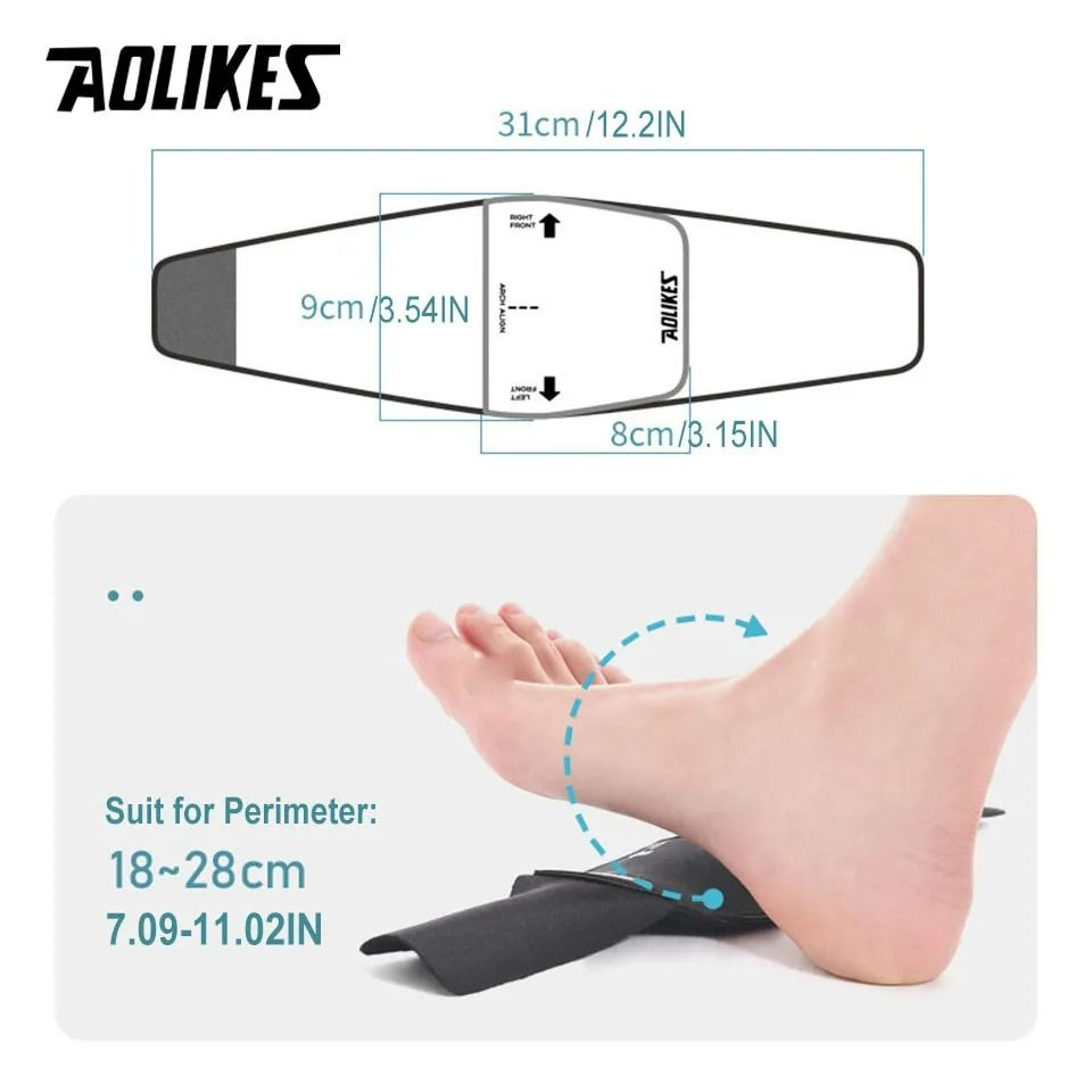 Arch Support Pad Compression Insoles Sleeves 6